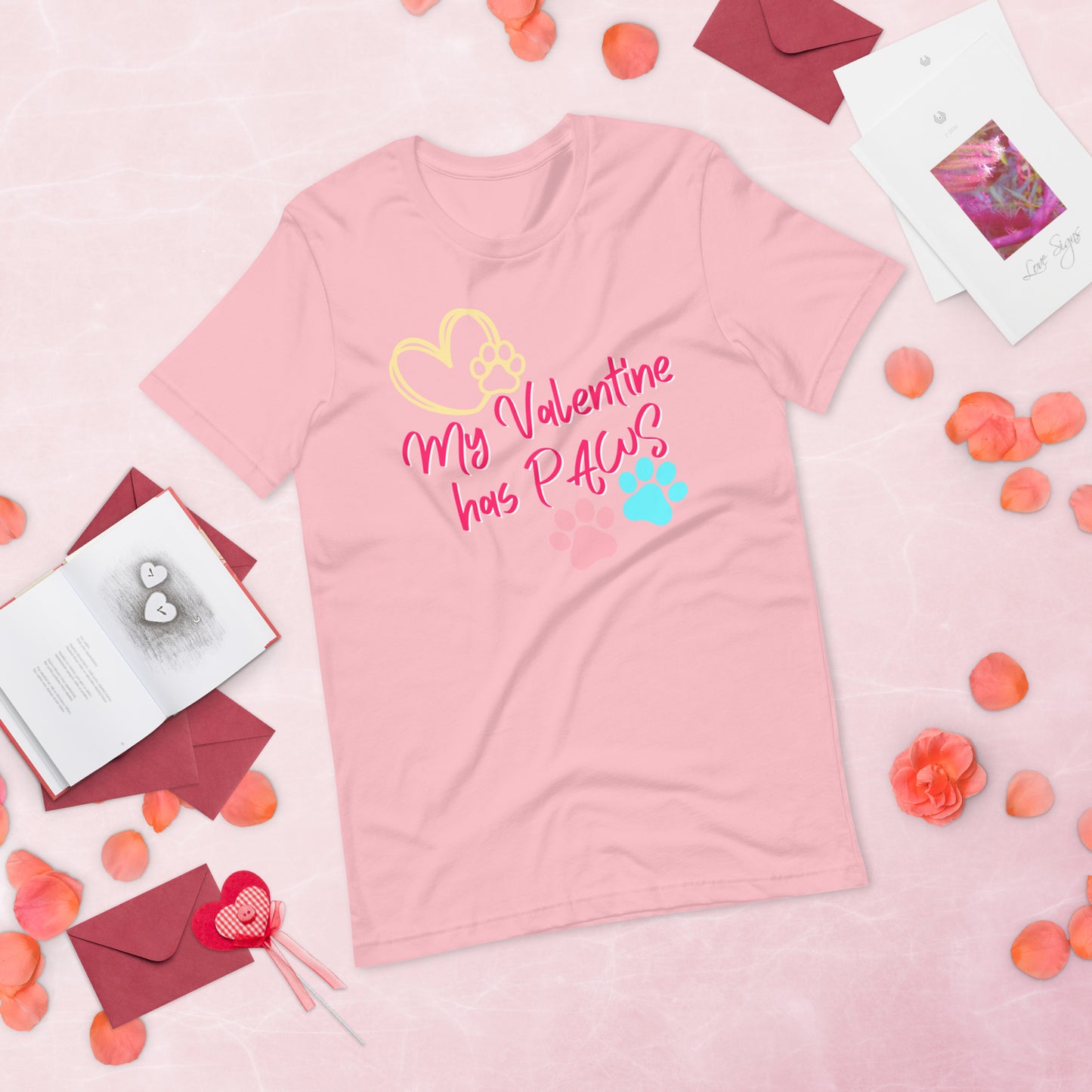 Paw Valentine - Lightweight T-Shirt