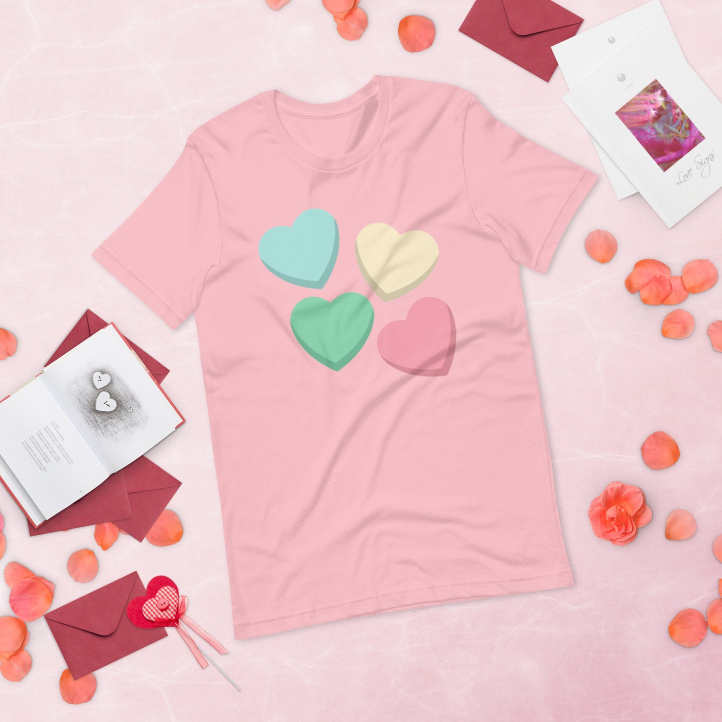 Candy Hearts - Lightweight T-Shirt