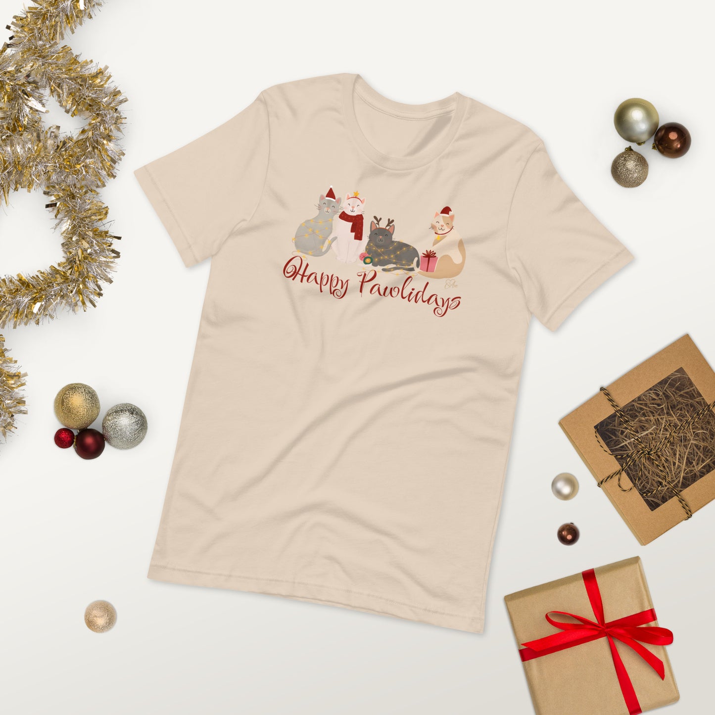 Cat Holiday - Lightweight T-Shirt