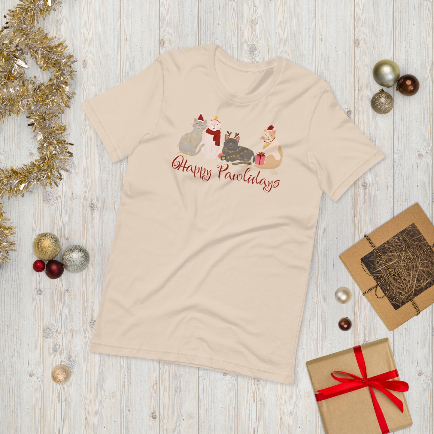 Cat Holiday - Lightweight T-Shirt