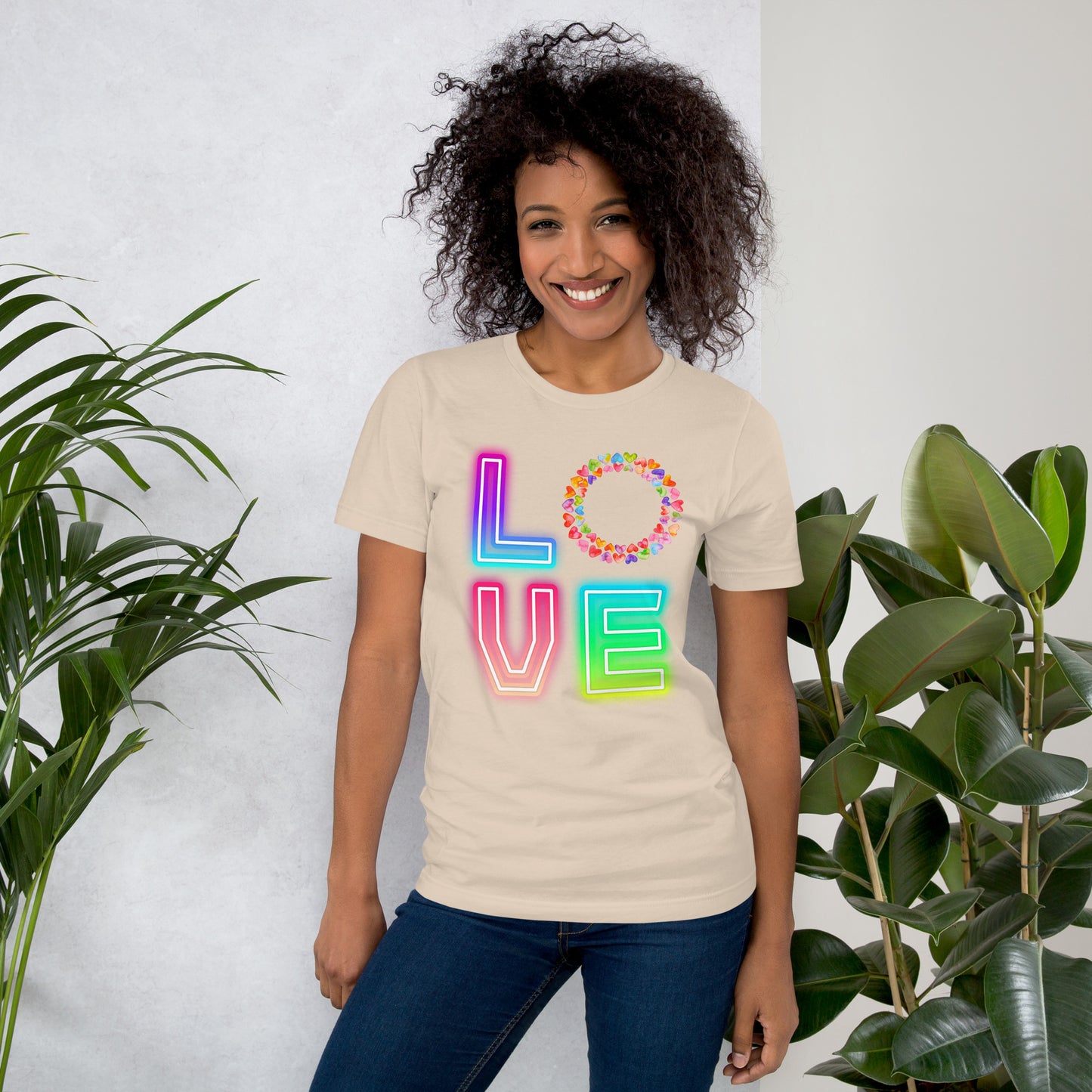 Rainbow Love  - Lightweight T-Shirt
