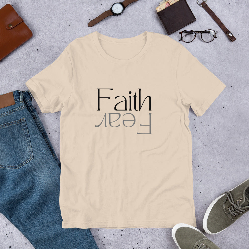 Faith over Fear (Light) - Lightweight T-Shirt