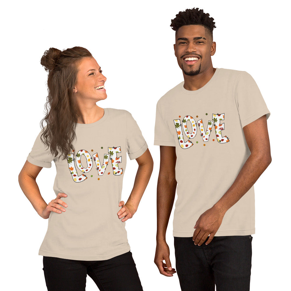 Fall Love Letters (Light) - Lightweight T-Shirt