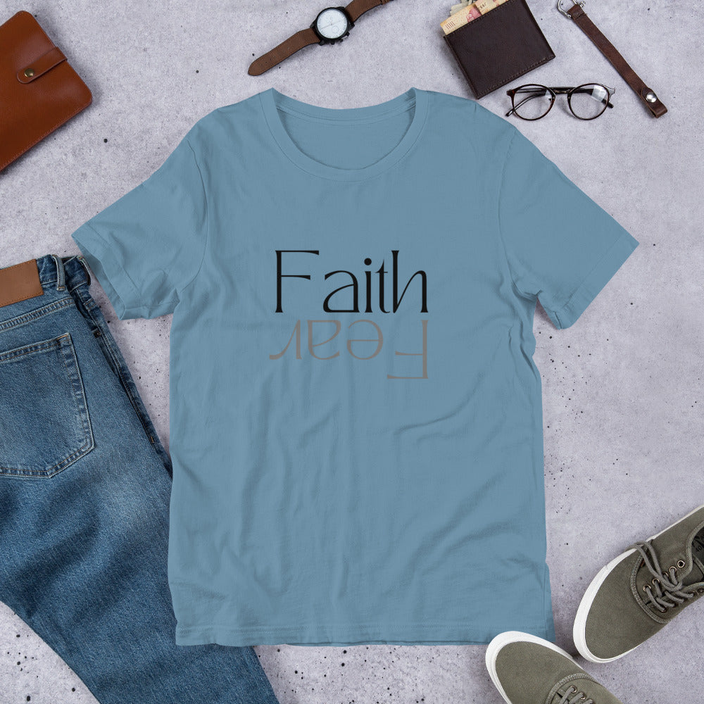 Faith over Fear (Light) - Lightweight T-Shirt