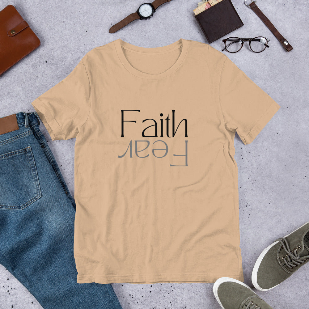 Faith over Fear (Light) - Lightweight T-Shirt