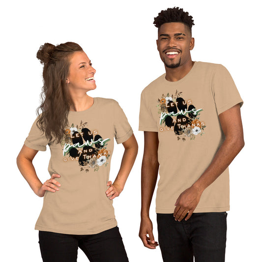 Paws Thankful (Light) - Lightweight T-Shirt
