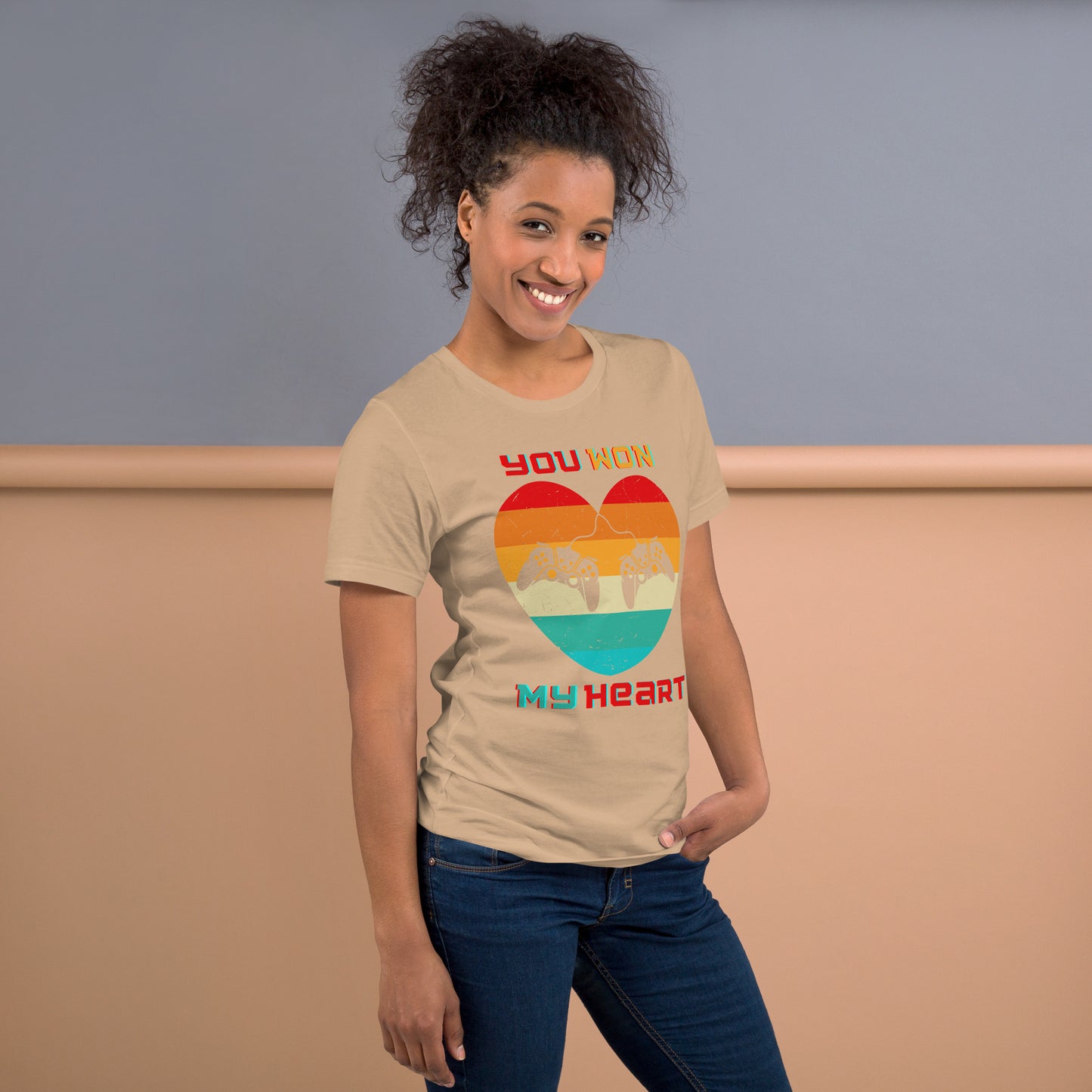 Retro Gamer Heart - Lightweight T-Shirt