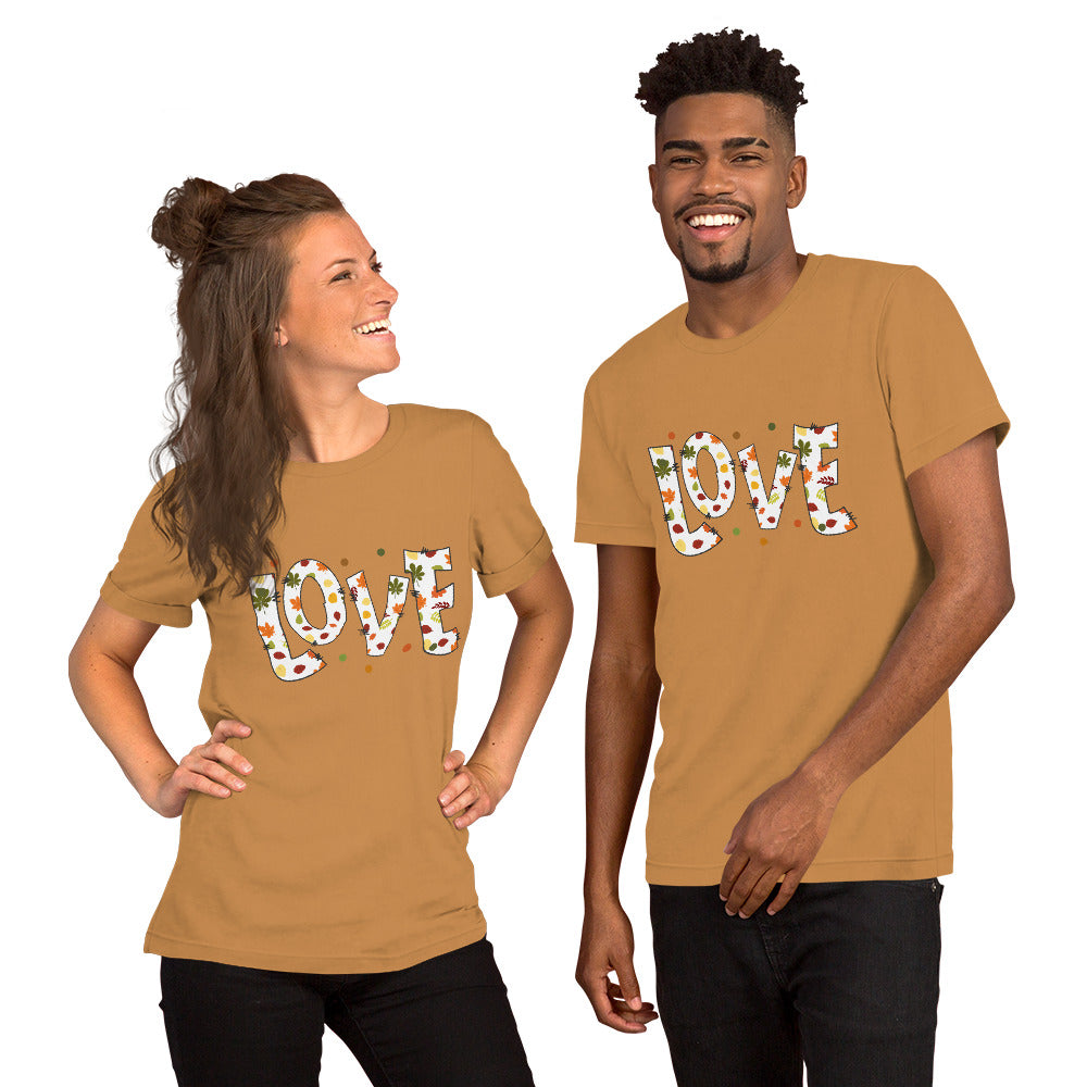 Fall Love Letters (Light) - Lightweight T-Shirt