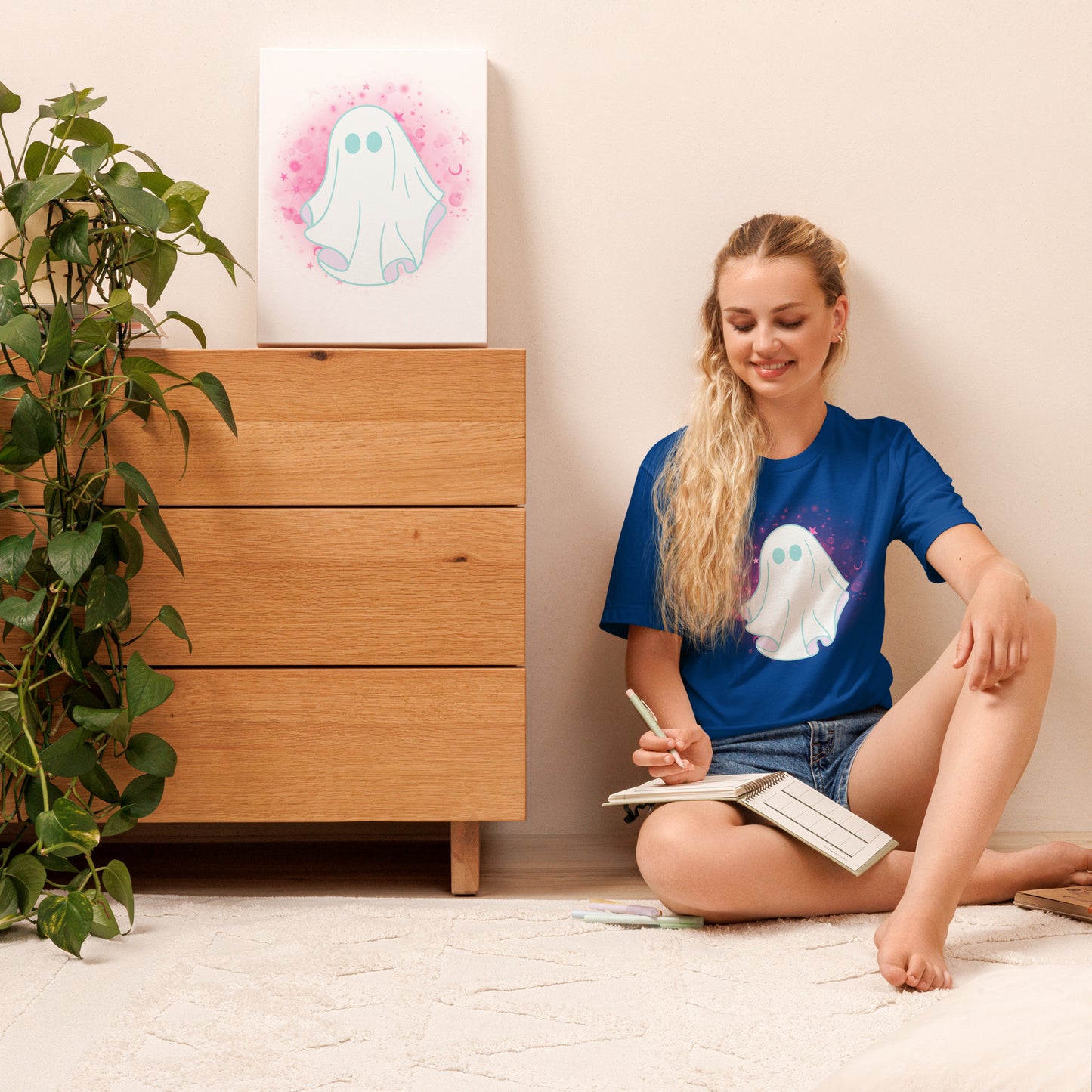 Pastel Ghost (Dark) - Lightweight T-Shirt