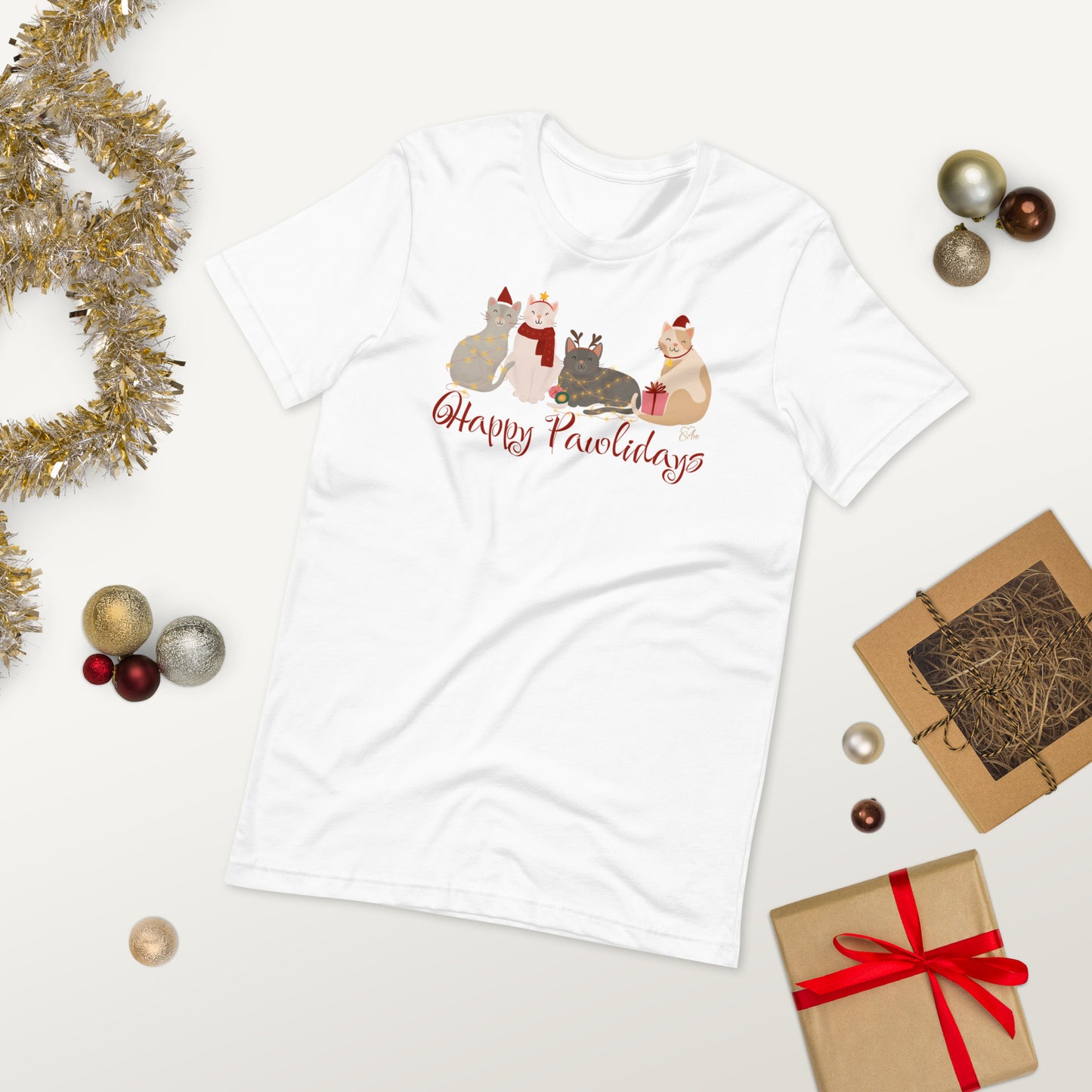 Cat Holiday - Lightweight T-Shirt