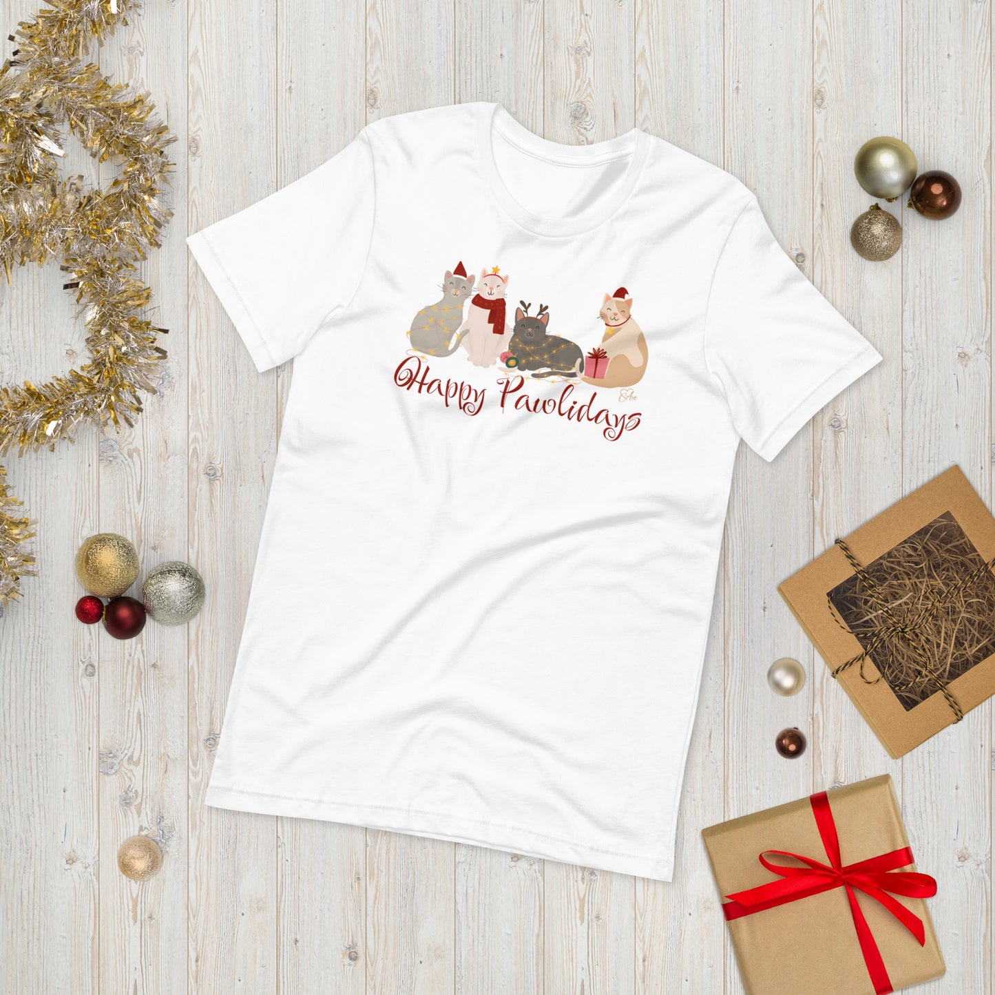 Cat Holiday - Lightweight T-Shirt
