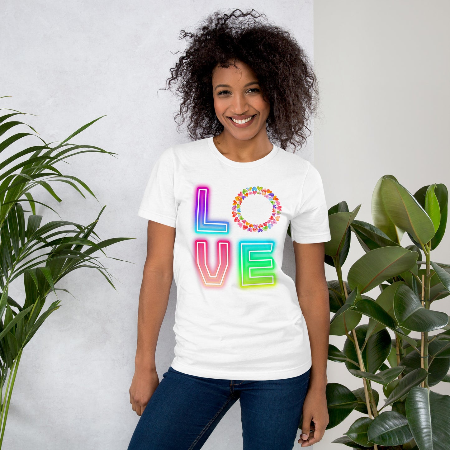 Rainbow Love  - Lightweight T-Shirt