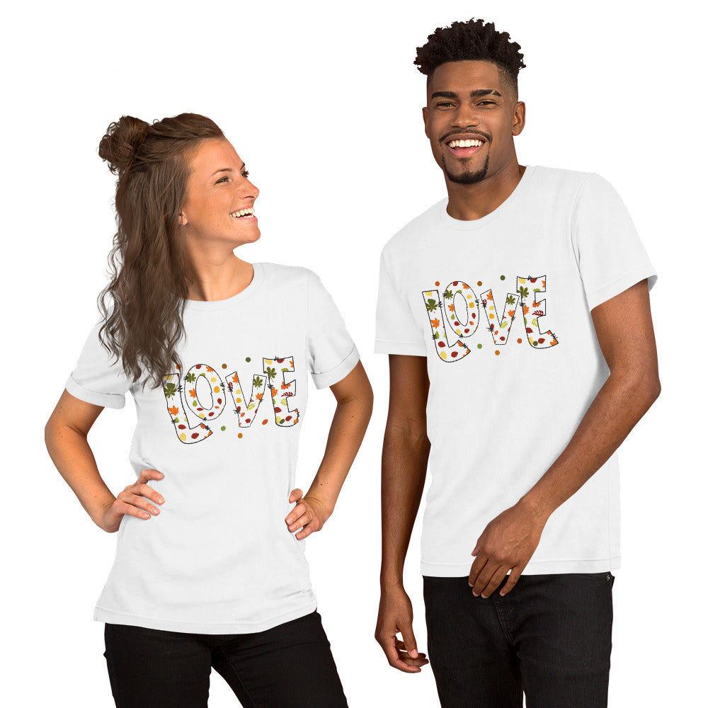 Fall Love Letters (Light) - Lightweight T-Shirt