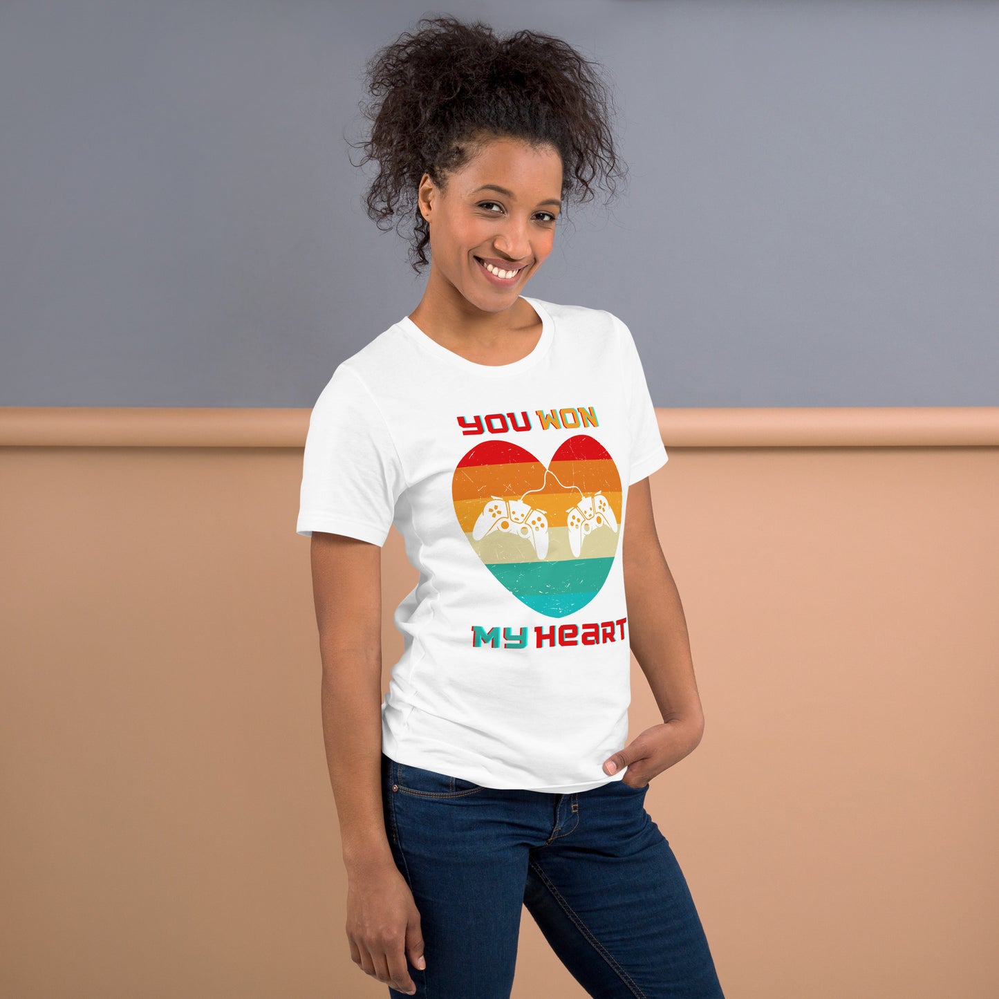 Retro Gamer Heart - Lightweight T-Shirt