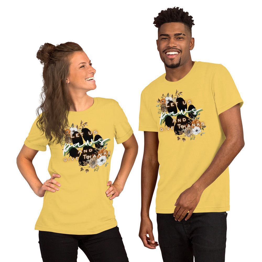 Paws Thankful (Light) - Lightweight T-Shirt