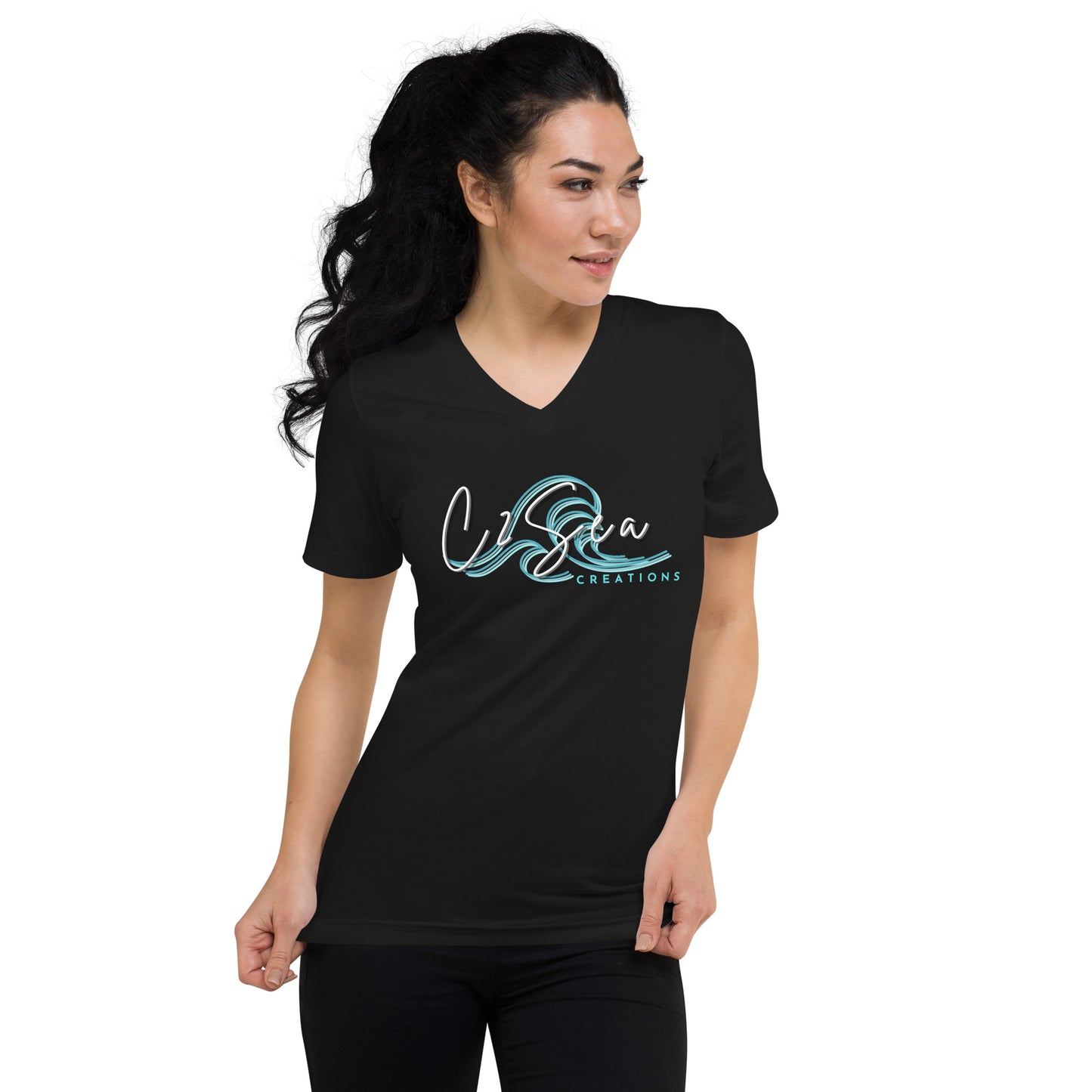 CUSTOM - C2Sea V-Neck T-Shirt (Black)