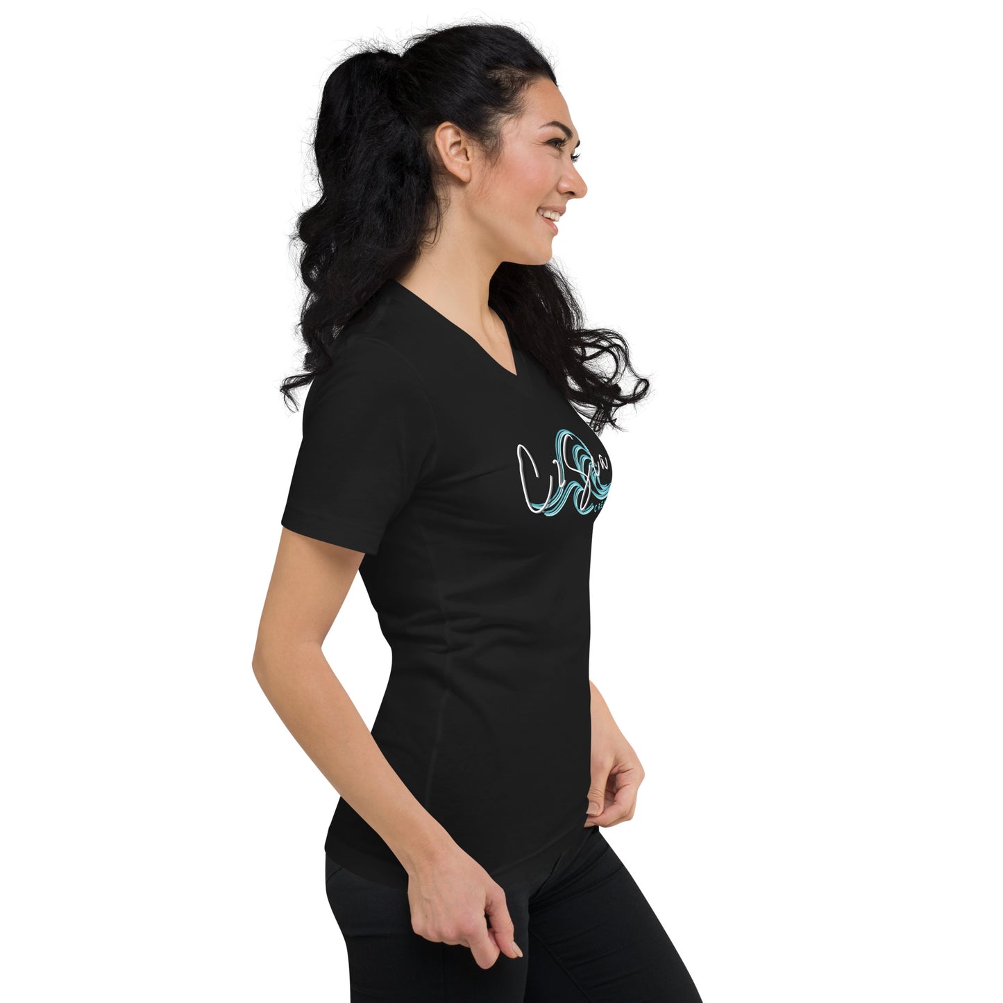 CUSTOM - C2Sea V-Neck T-Shirt (Black)