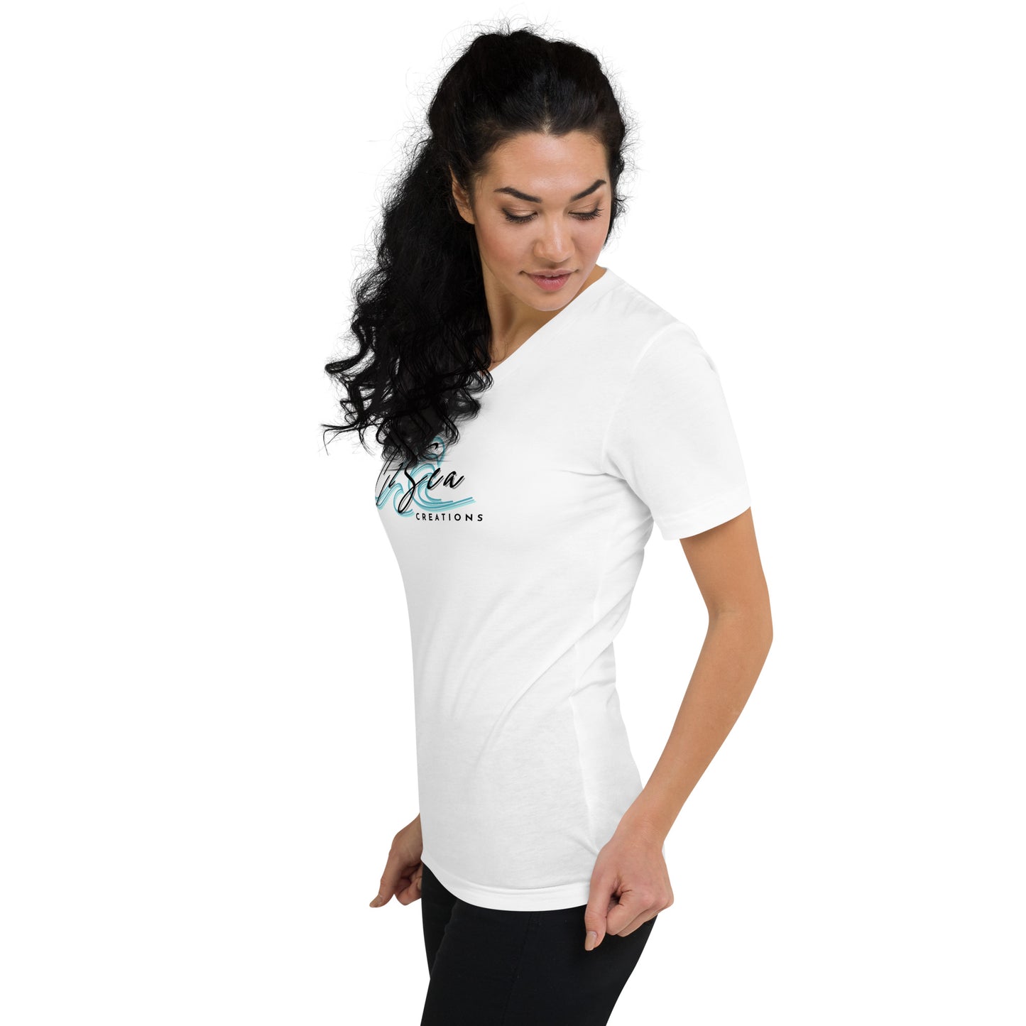 CUSTOM - C2Sea V-Neck T-Shirt (White)