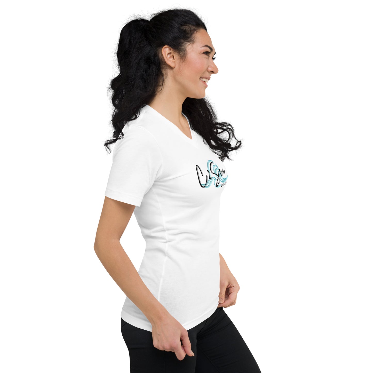 CUSTOM - C2Sea V-Neck T-Shirt (White)