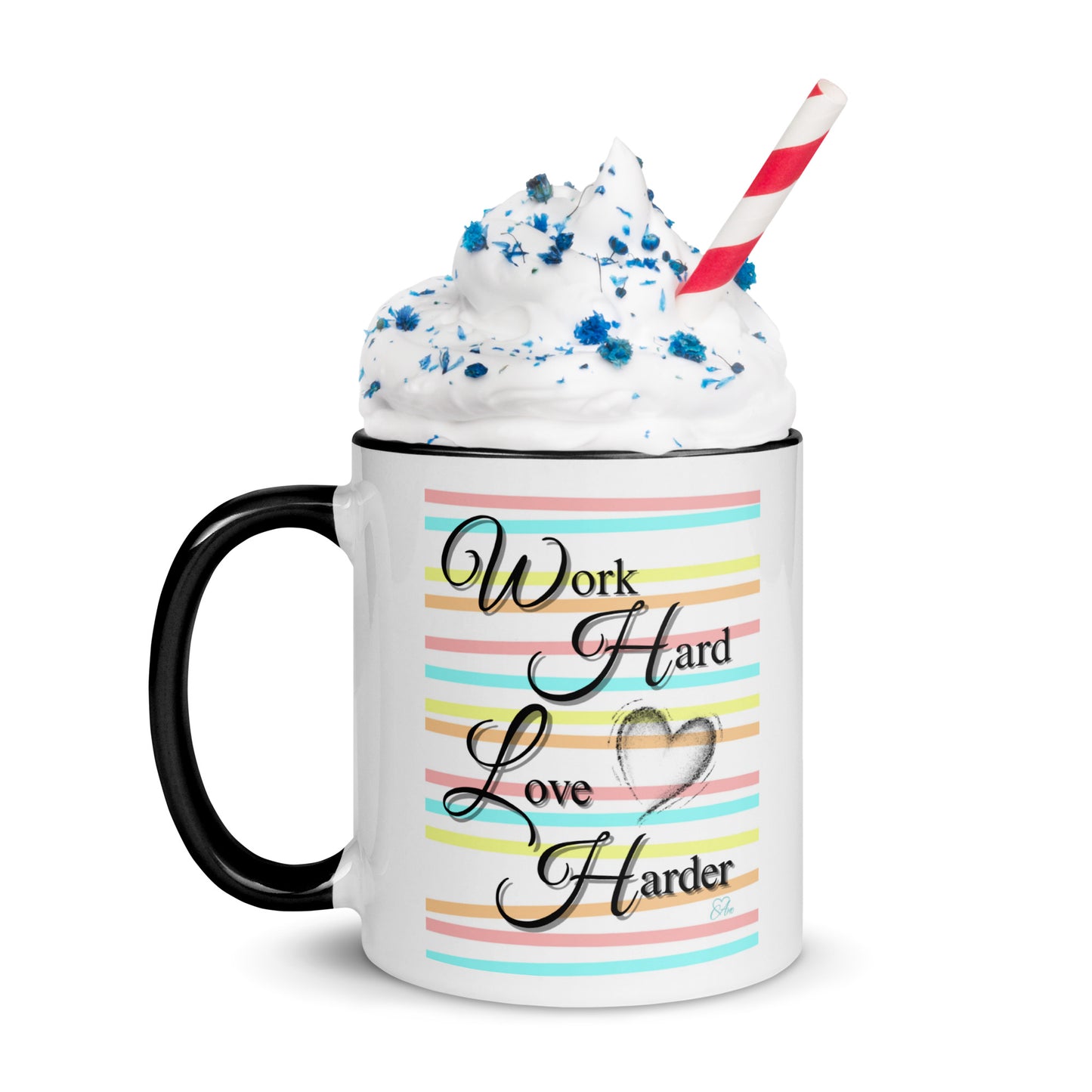 Love Harder - White Mug w/ Color
