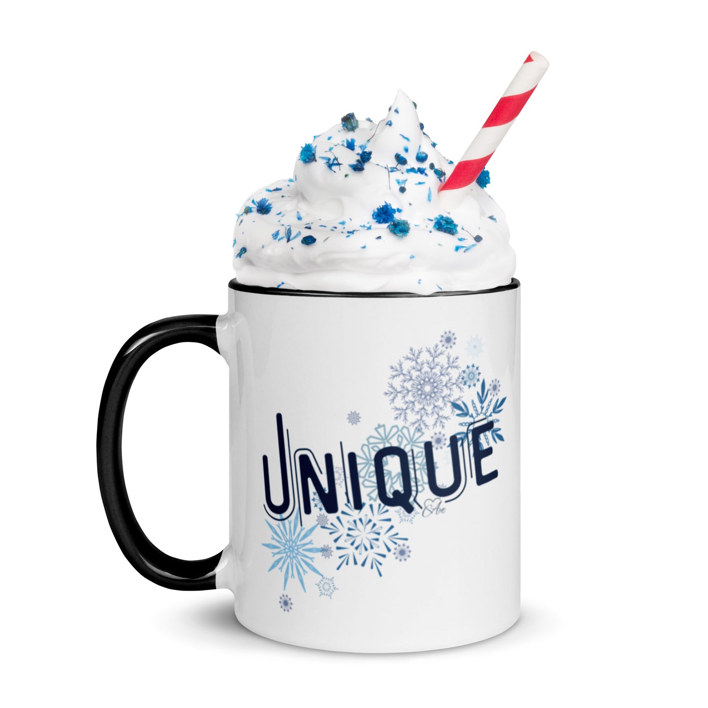 Unique - White Mug w/ Color