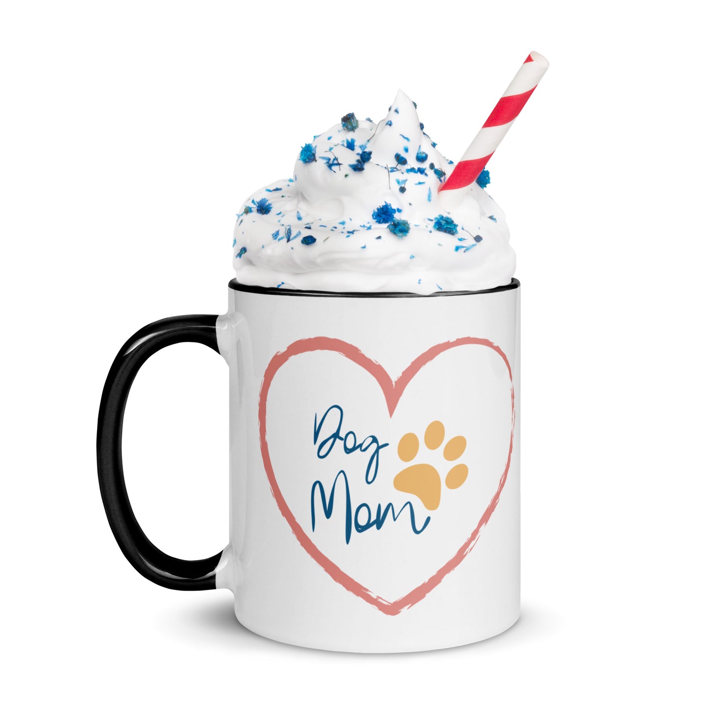 Dog Mom - White Mug w/ Color