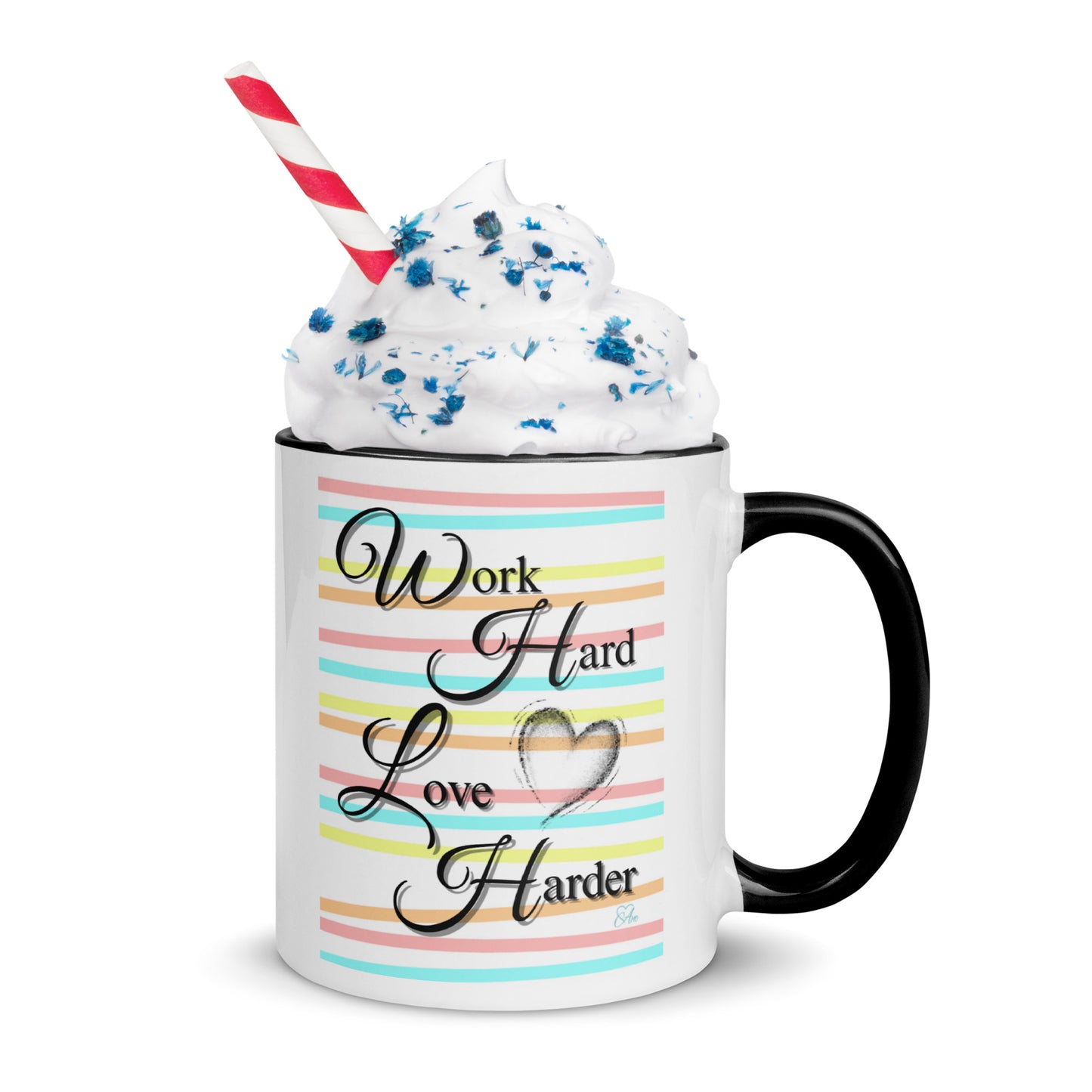 Love Harder - White Mug w/ Color