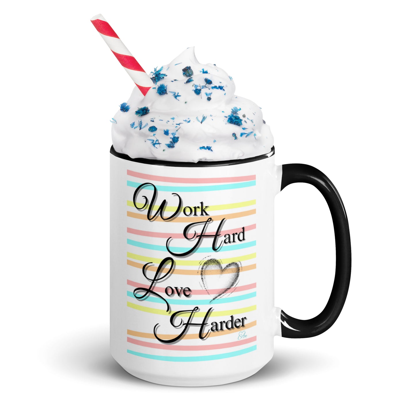 Love Harder - White Mug w/ Color