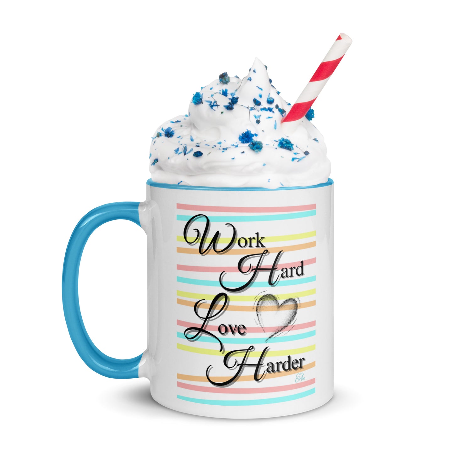 Love Harder - White Mug w/ Color