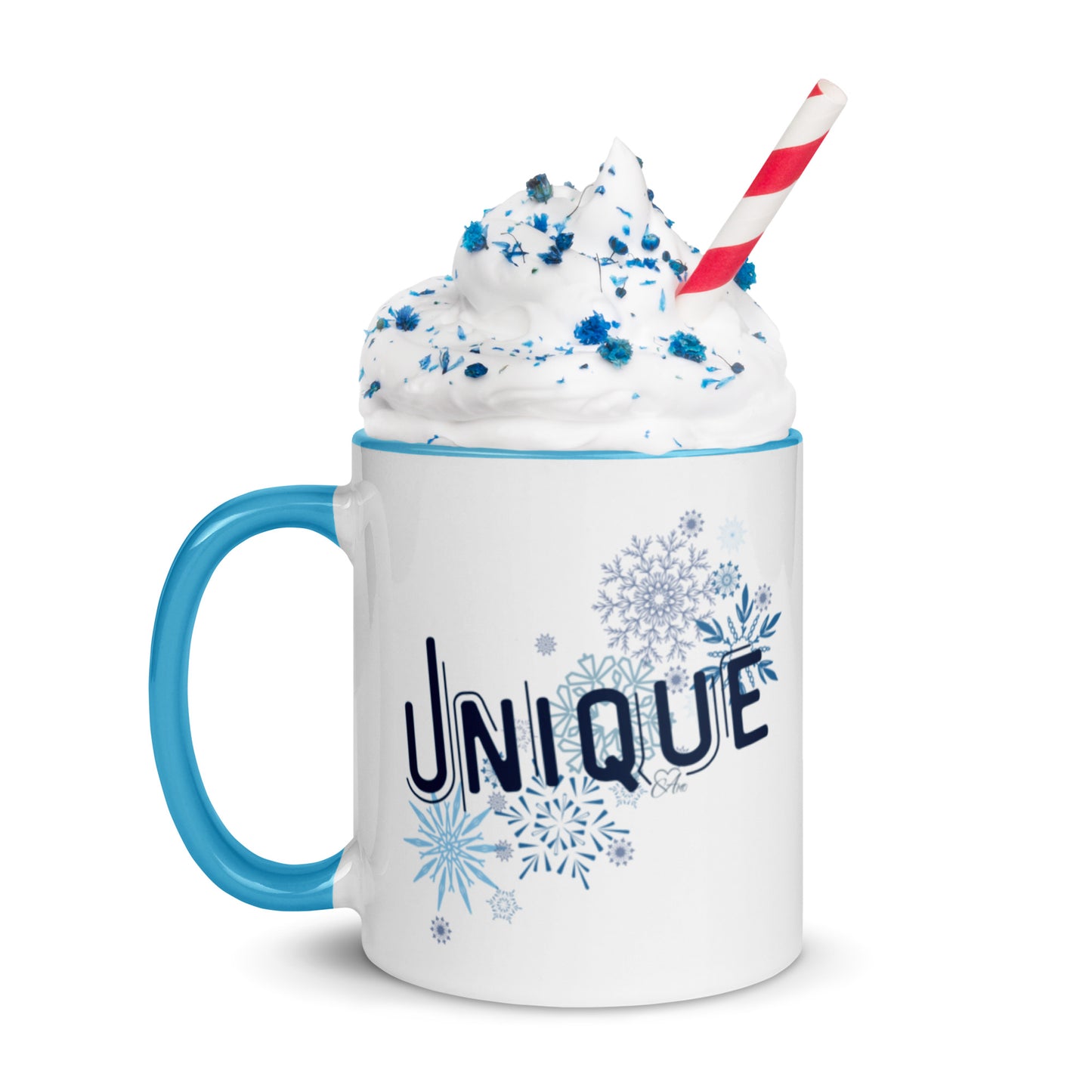 Unique - White Mug w/ Color