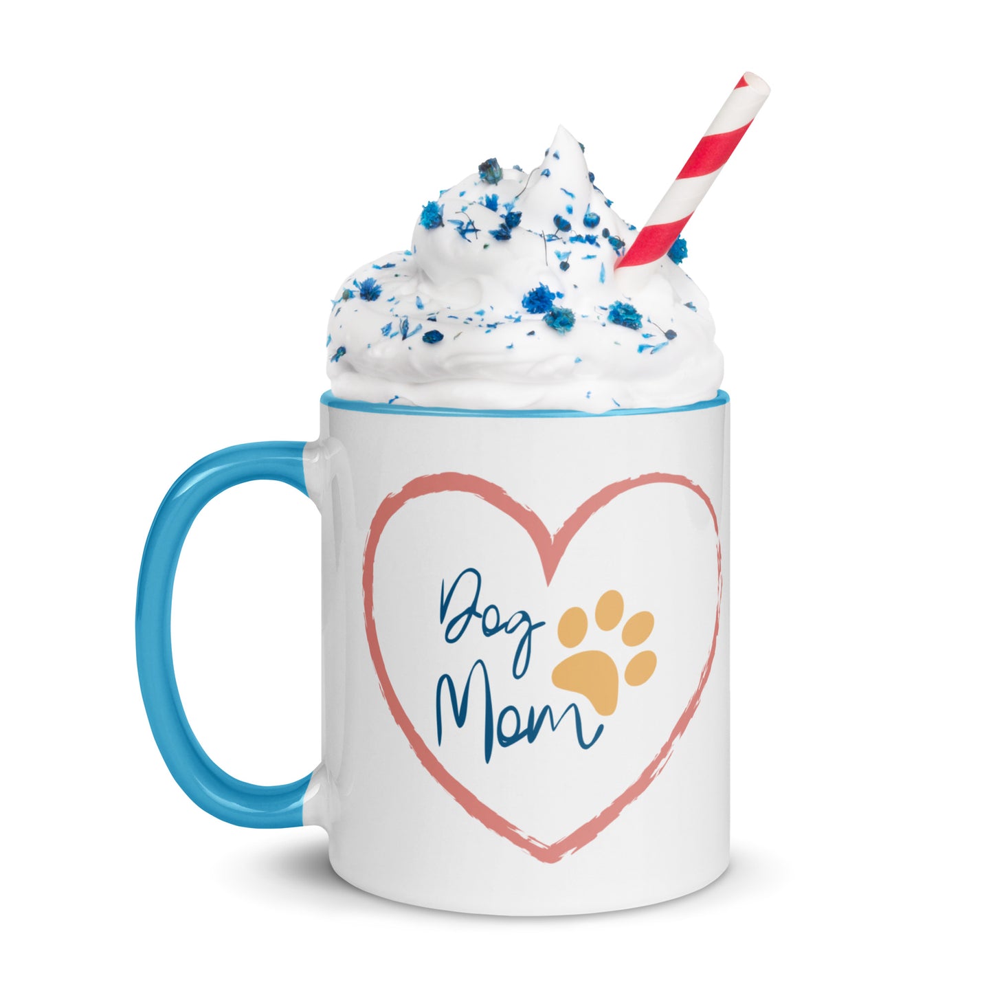 Dog Mom - White Mug w/ Color