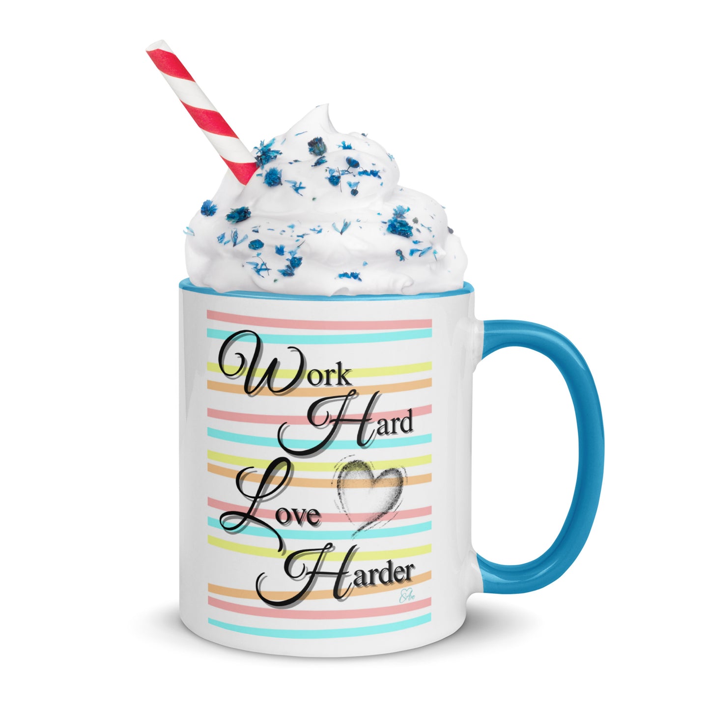 Love Harder - White Mug w/ Color