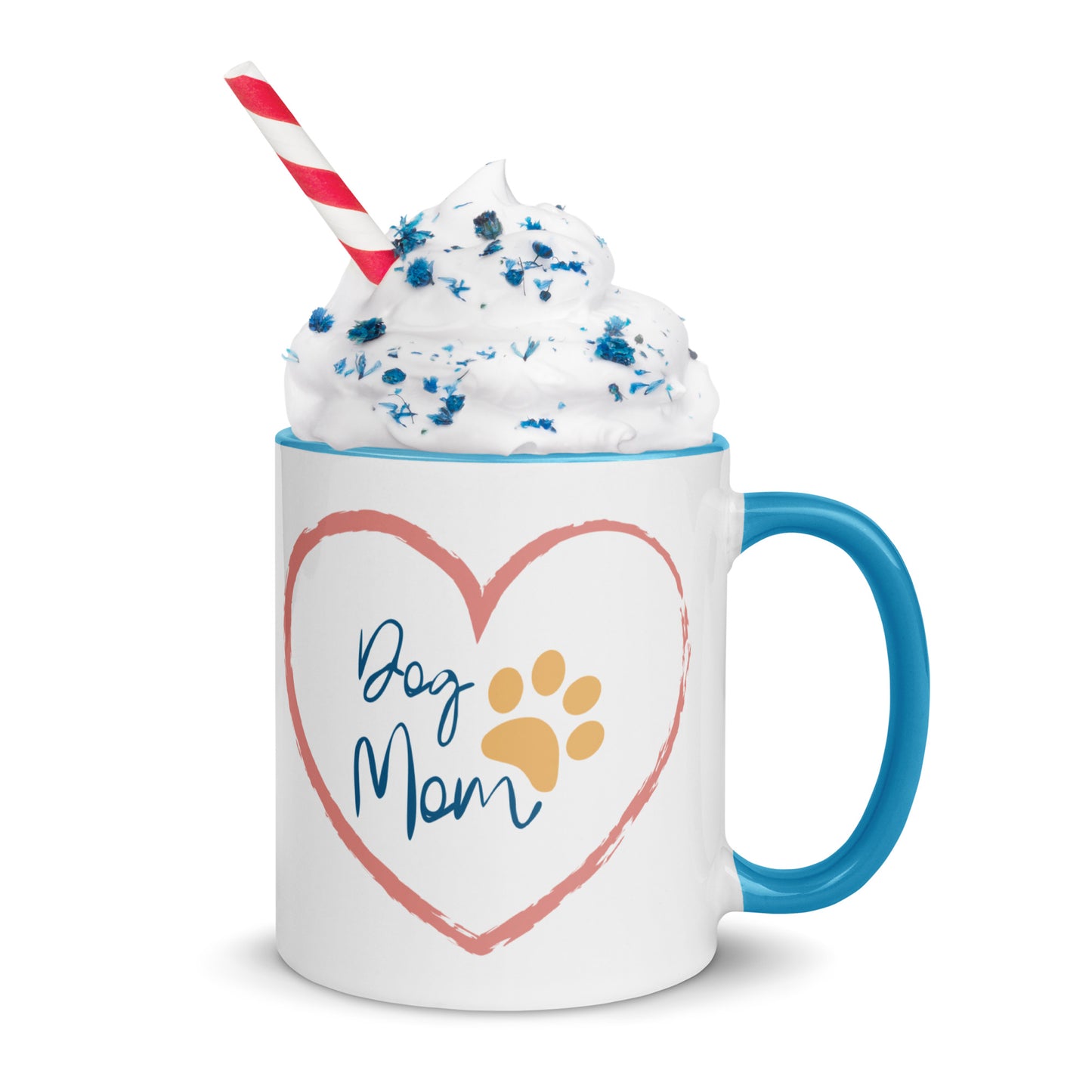 Dog Mom - White Mug w/ Color