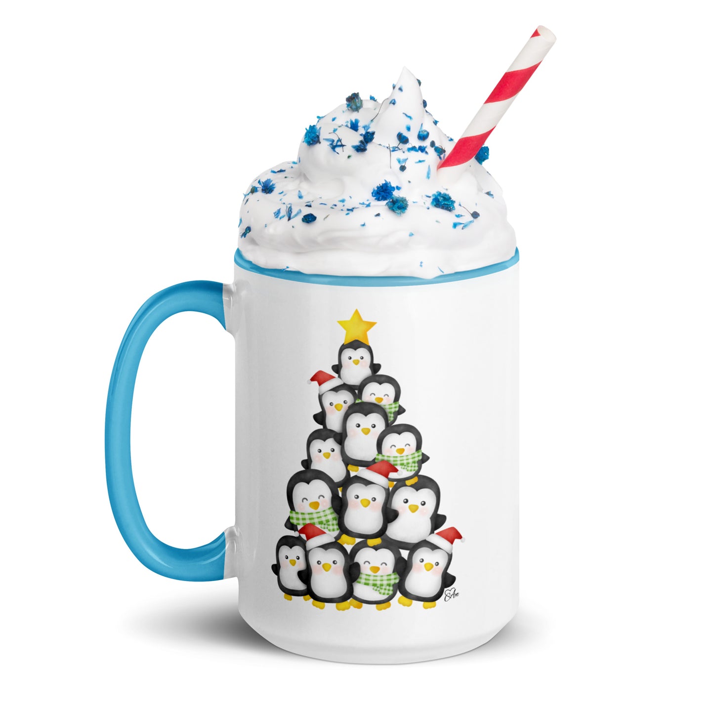 Penguin - White Mug w/ Color