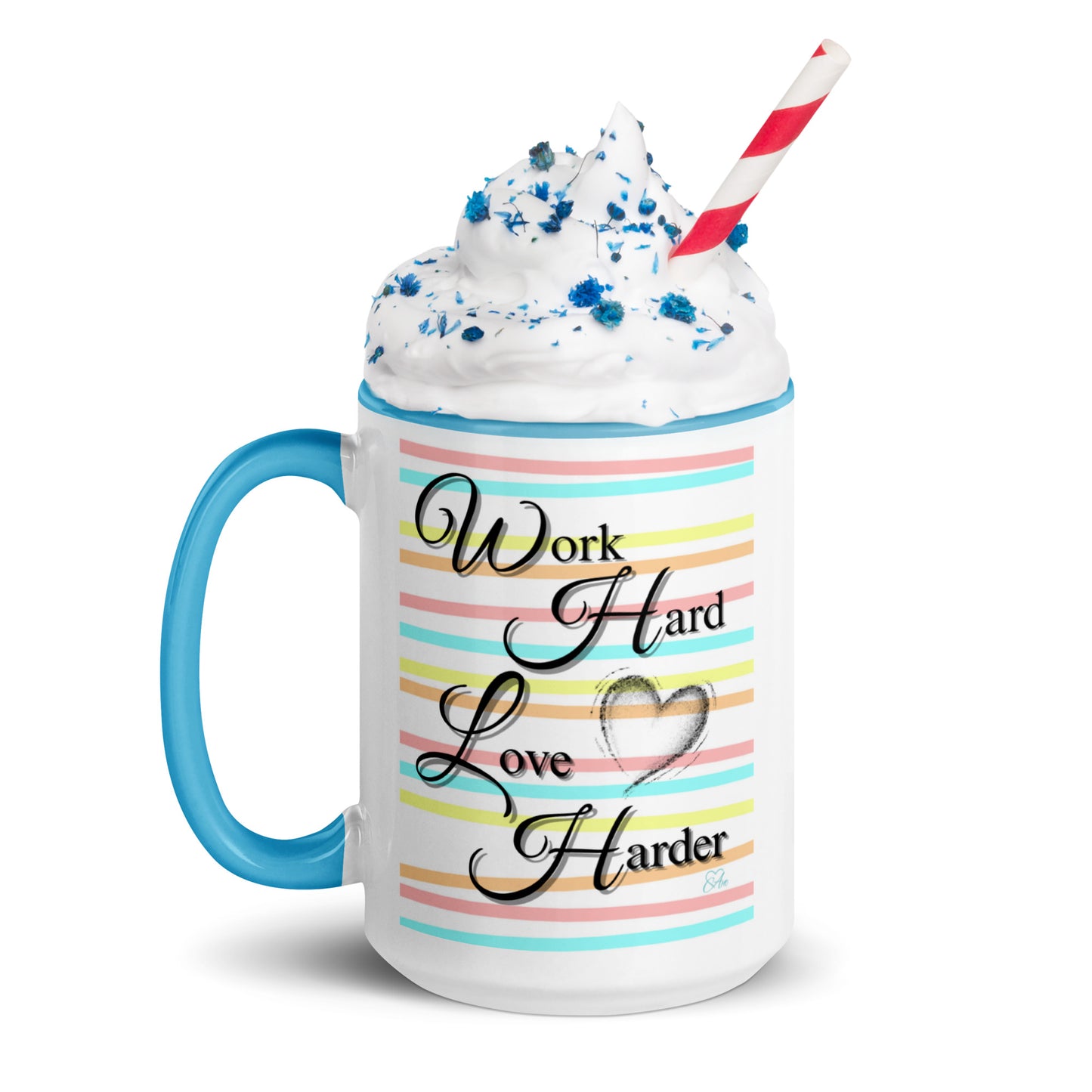 Love Harder - White Mug w/ Color