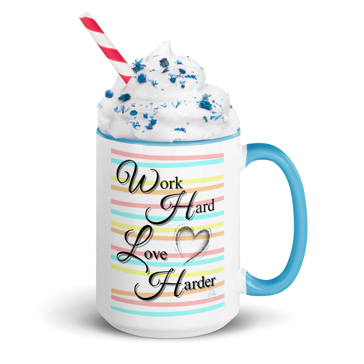 Love Harder - White Mug w/ Color