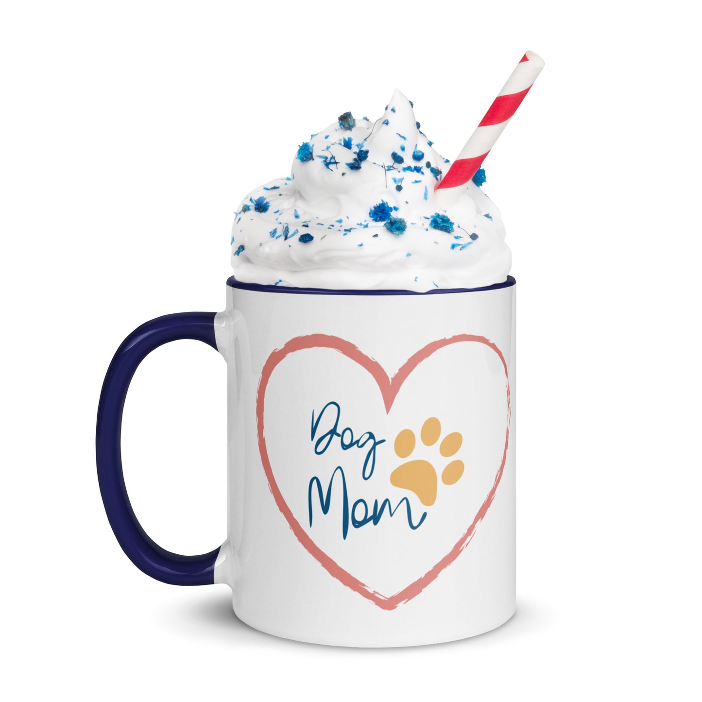 Dog Mom - White Mug w/ Color