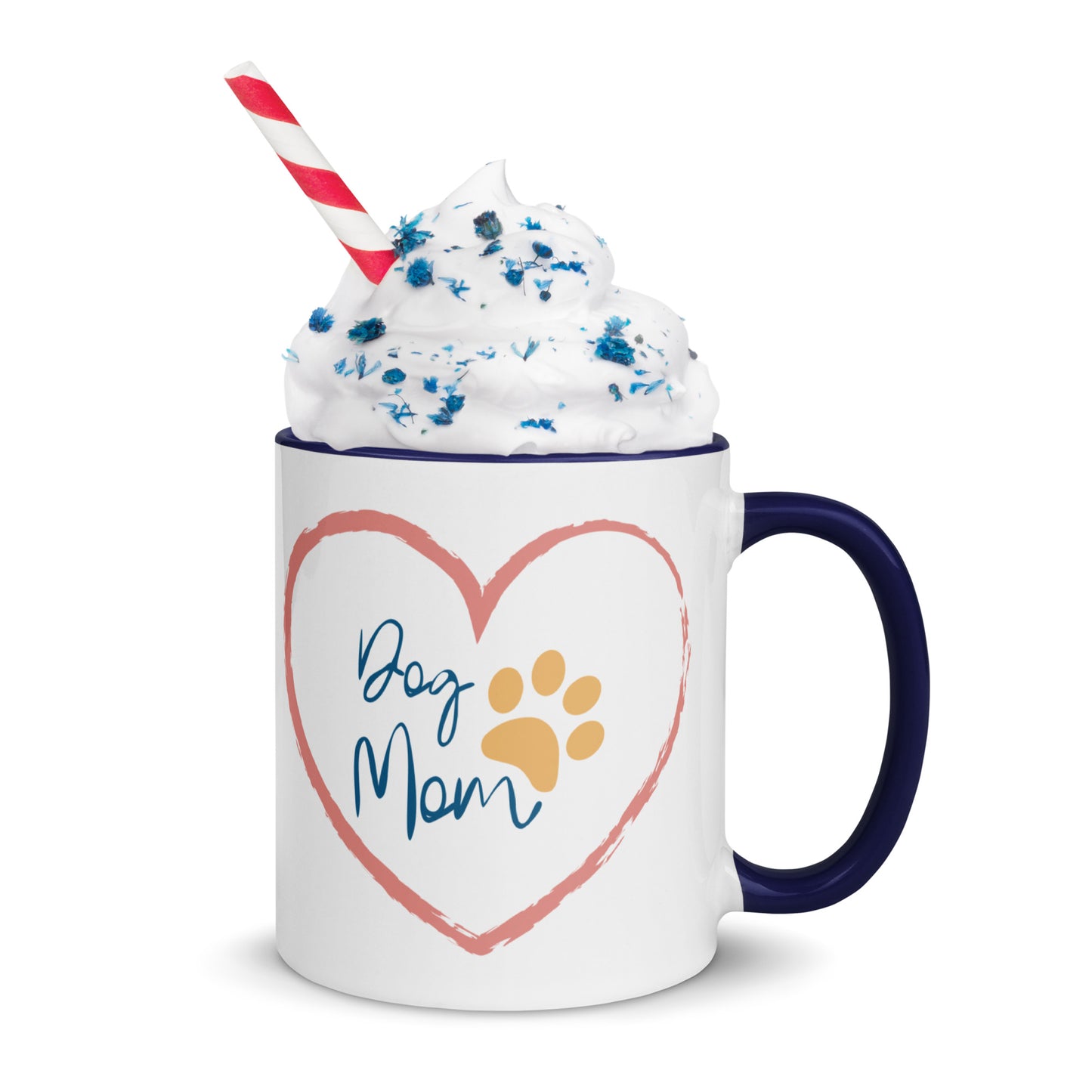 Dog Mom - White Mug w/ Color