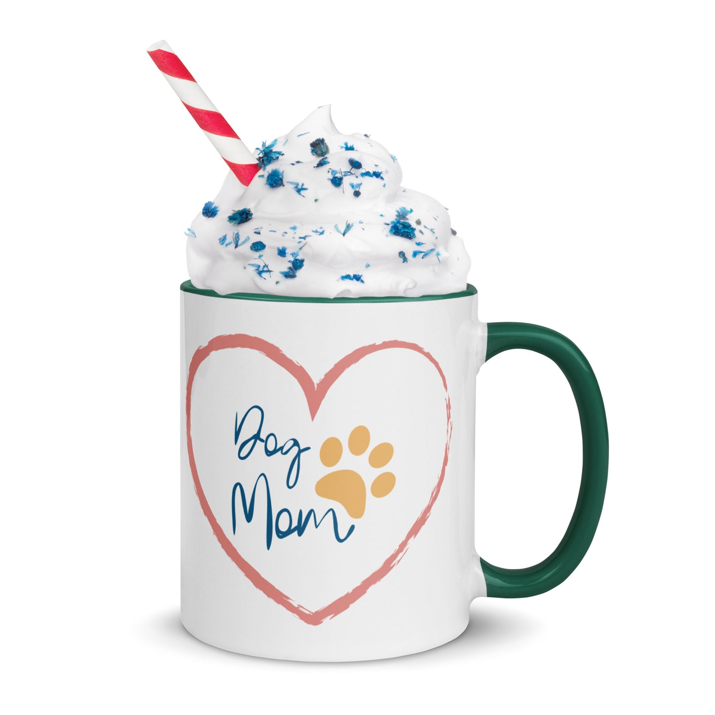 Dog Mom - White Mug w/ Color