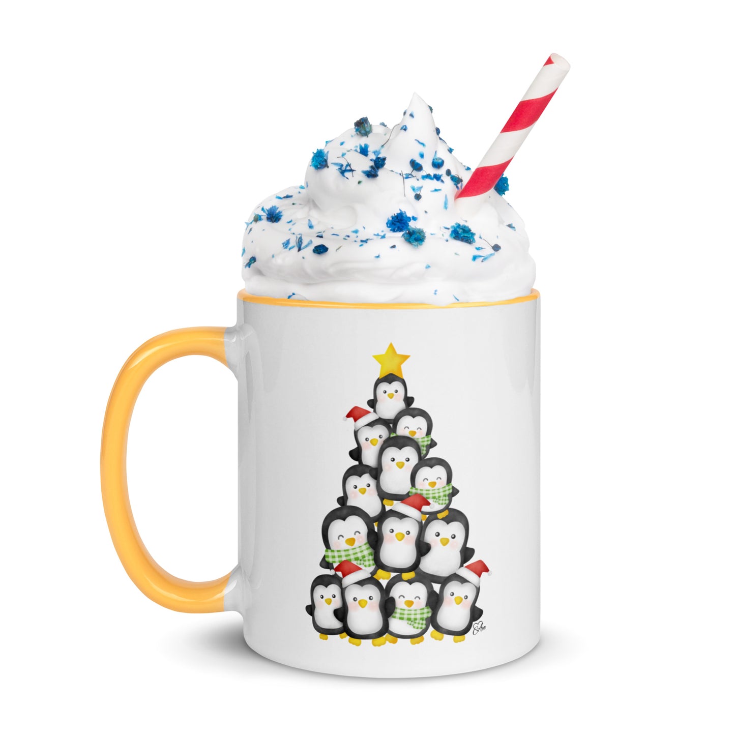 Penguin - White Mug w/ Color
