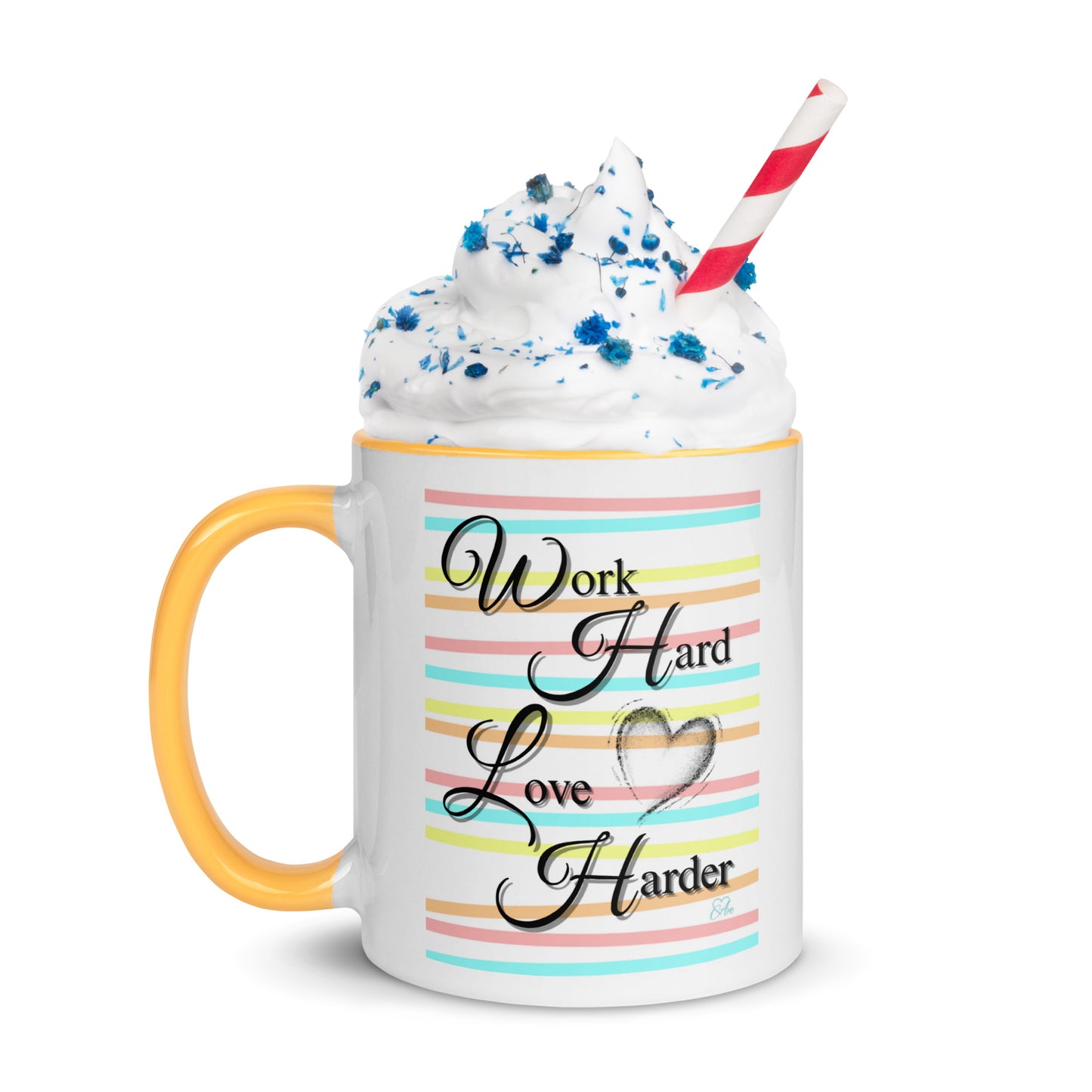 Love Harder - White Mug w/ Color