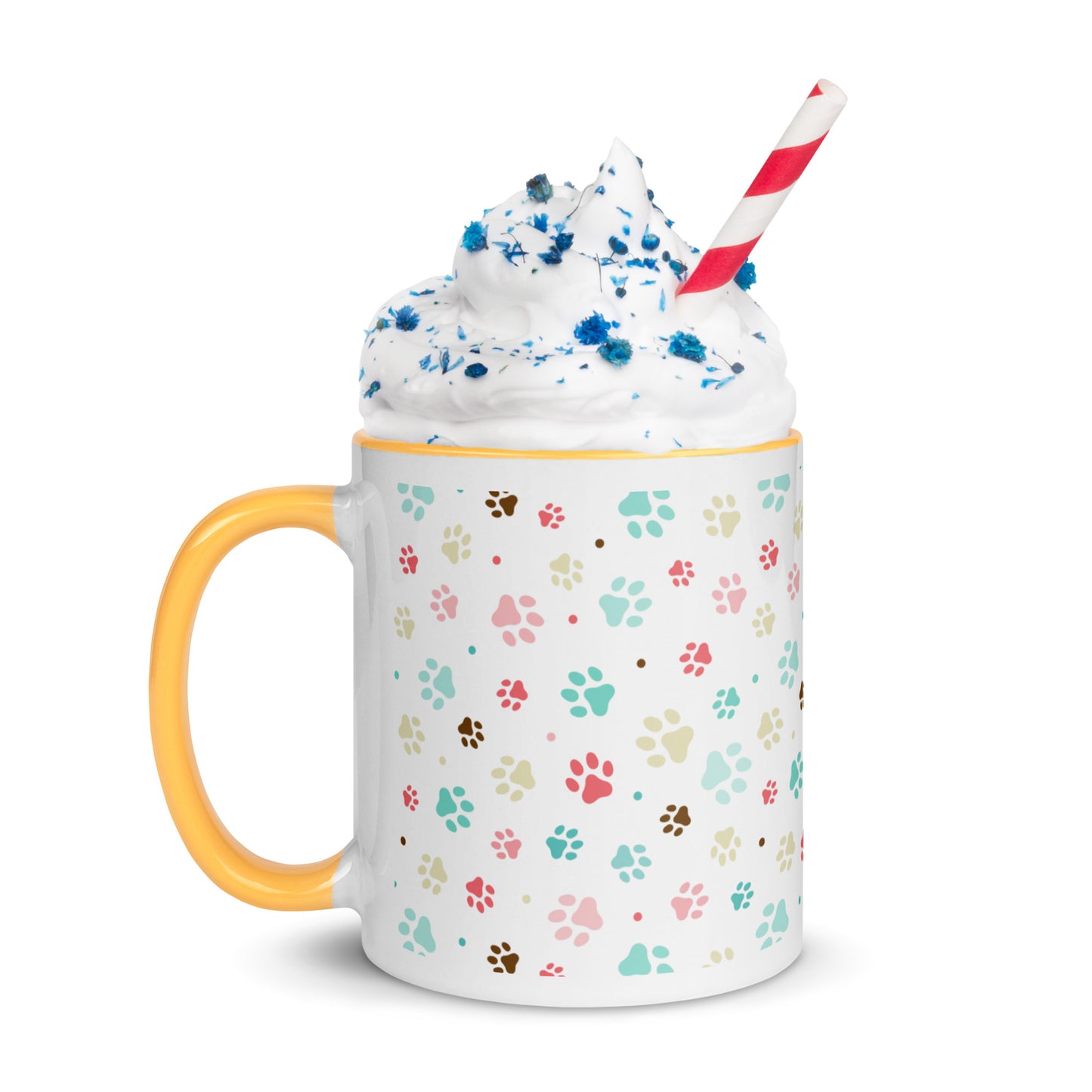 Paws - White Mug w/ Color