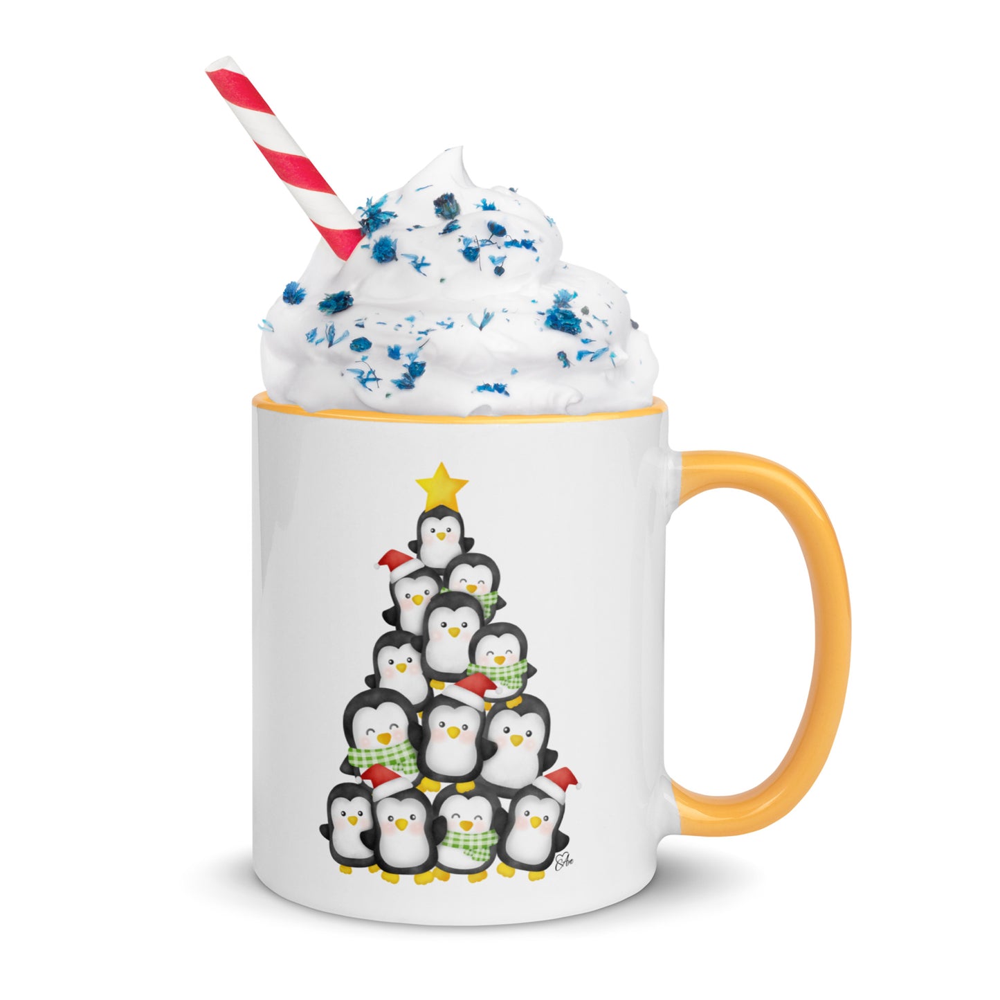 Penguin - White Mug w/ Color