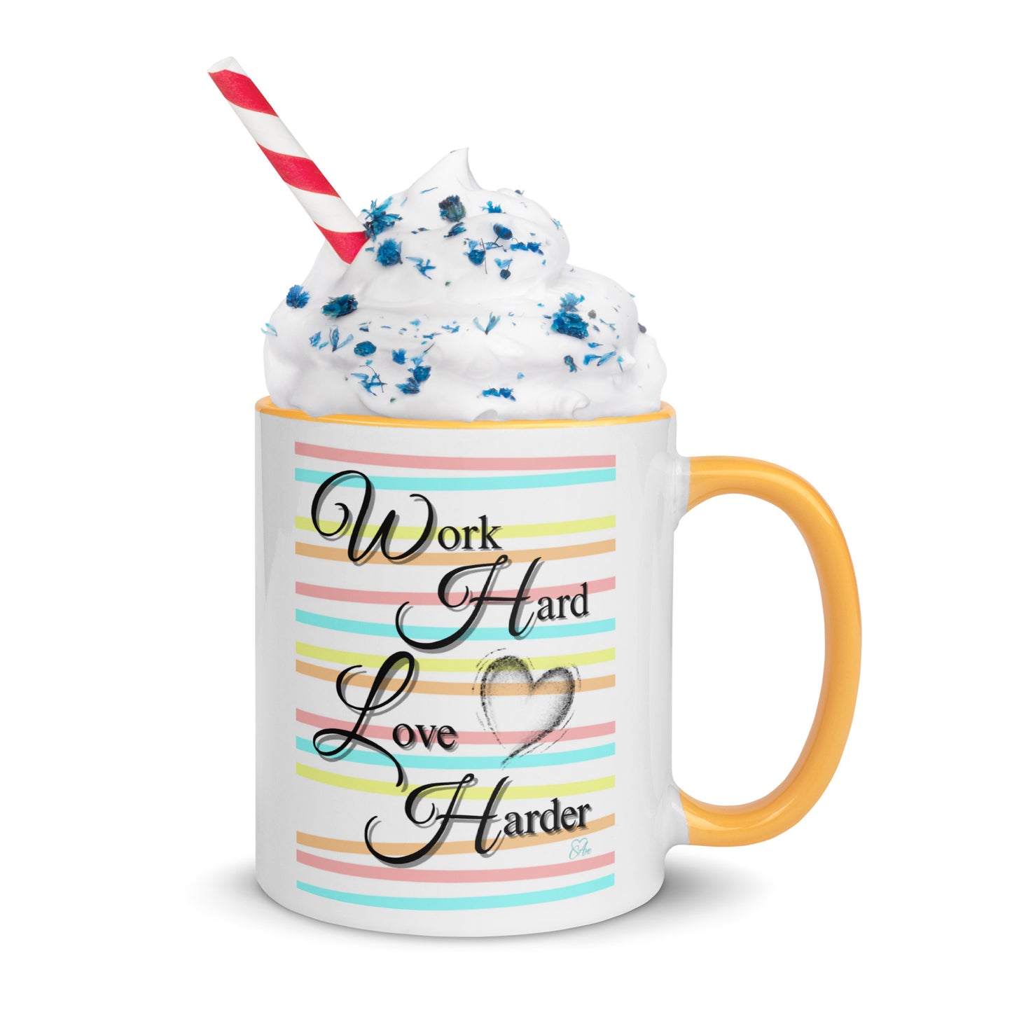 Love Harder - White Mug w/ Color