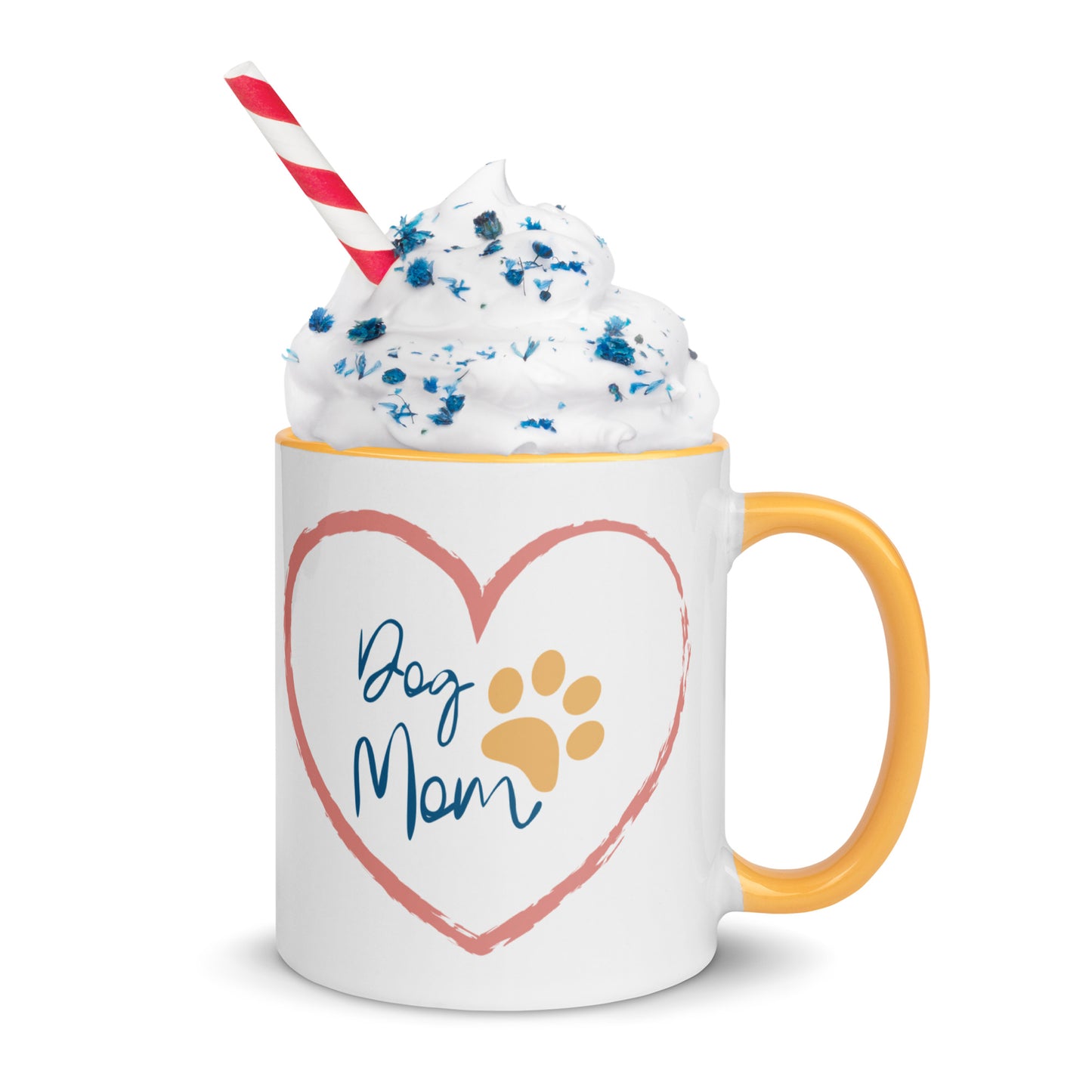 Dog Mom - White Mug w/ Color