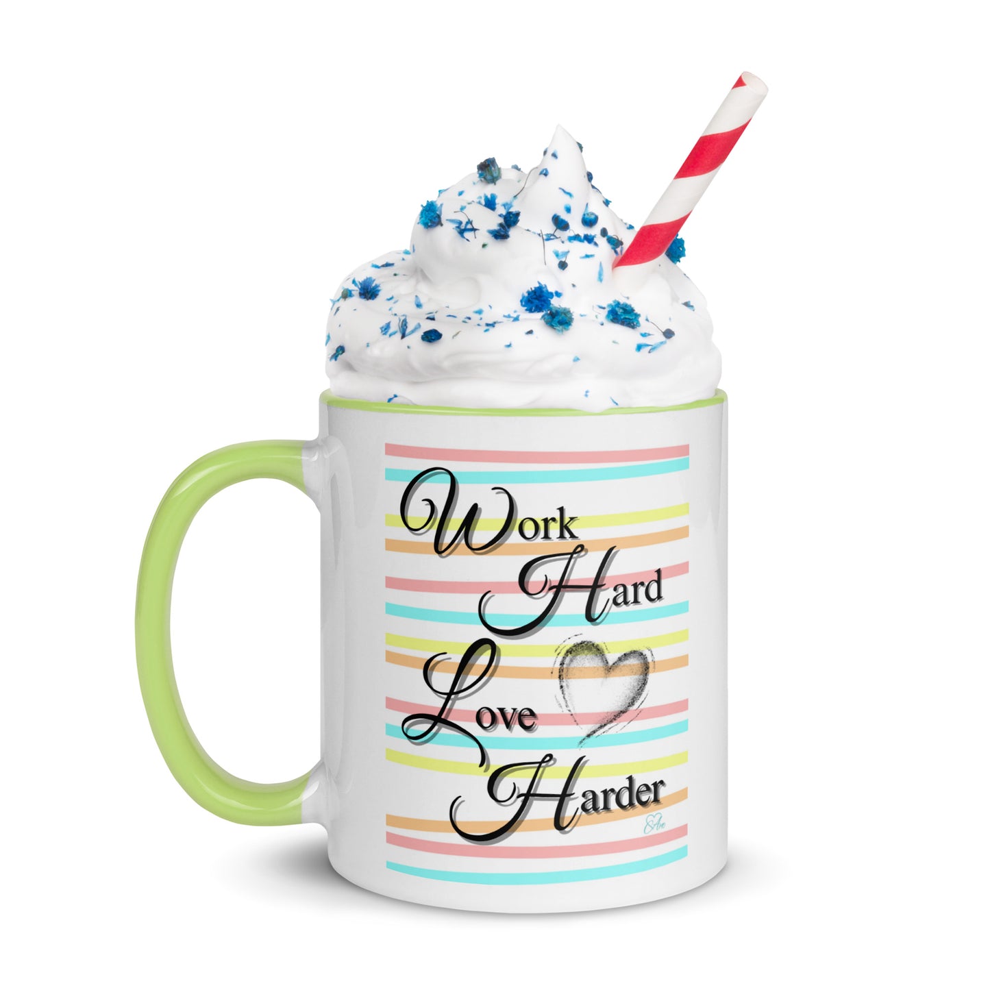 Love Harder - White Mug w/ Color