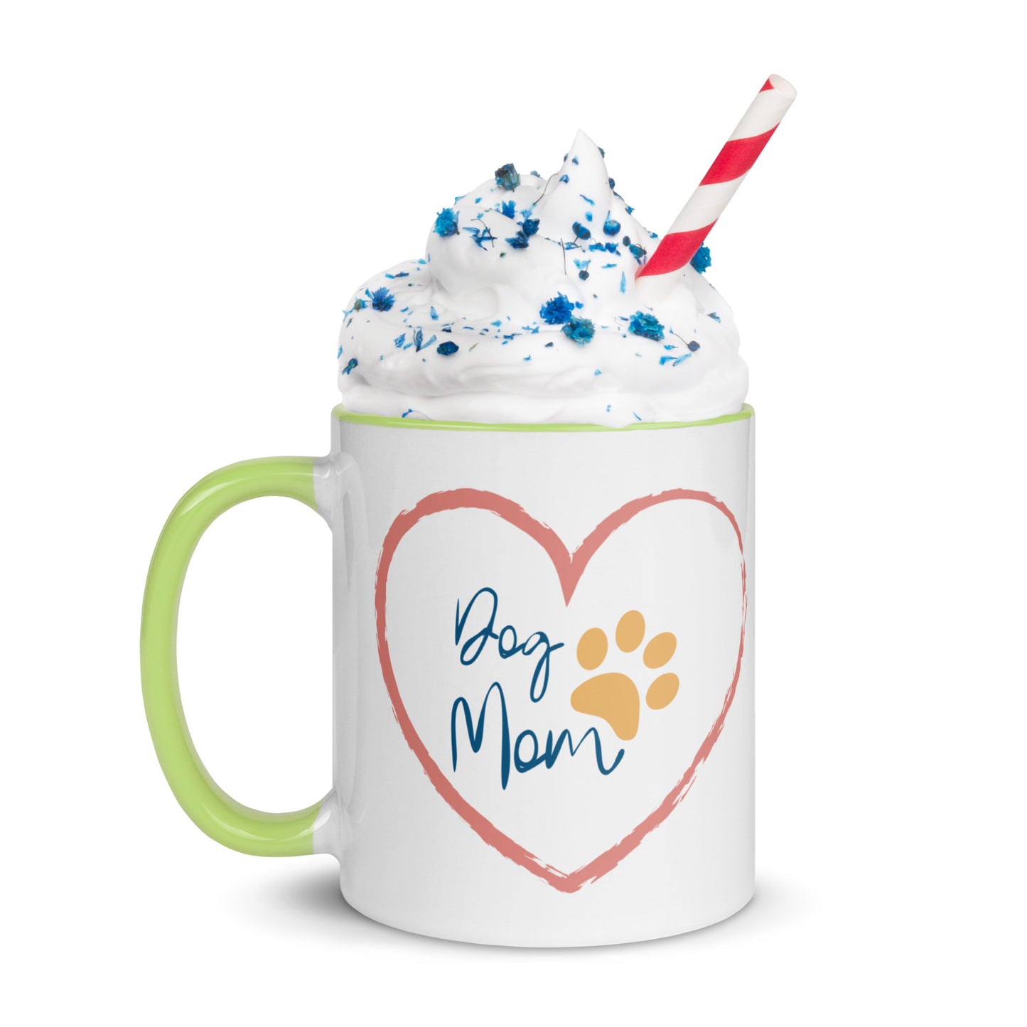 Dog Mom - White Mug w/ Color