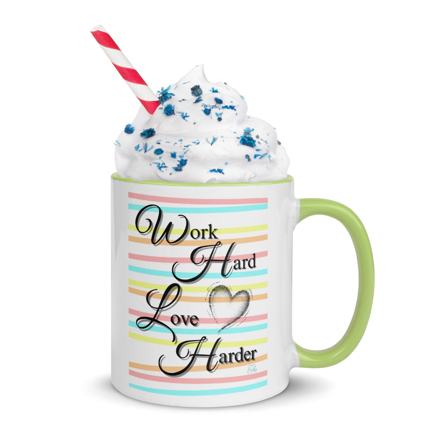 Love Harder - White Mug w/ Color