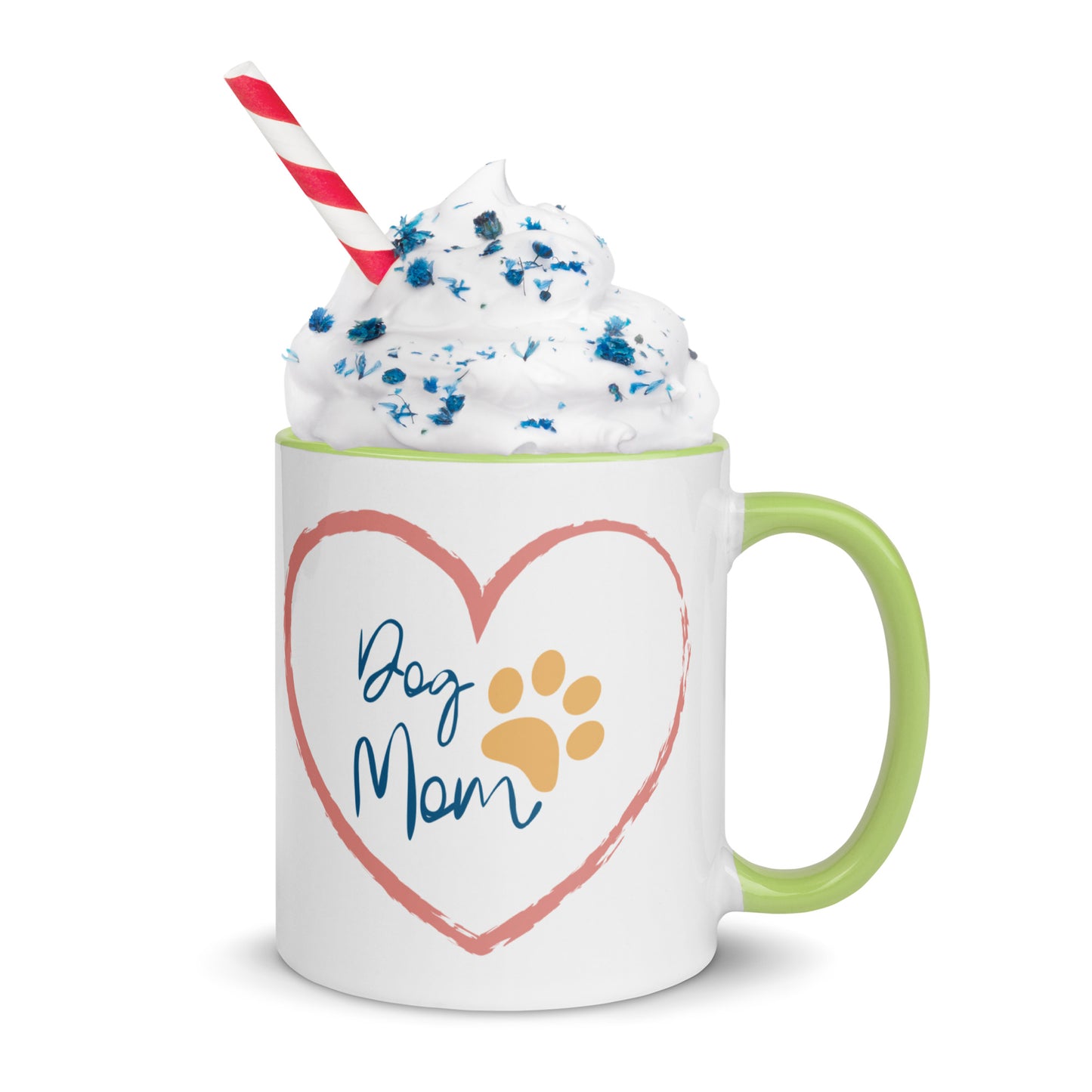 Dog Mom - White Mug w/ Color