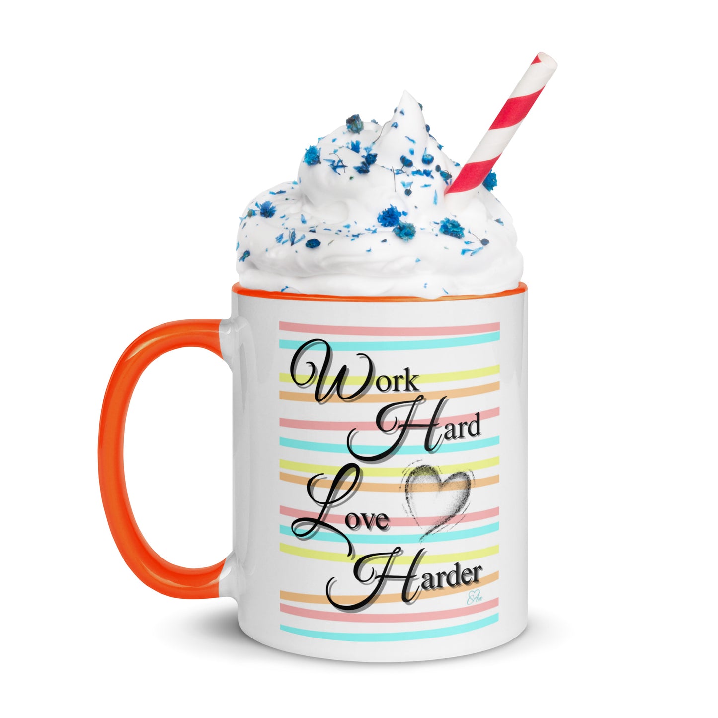 Love Harder - White Mug w/ Color